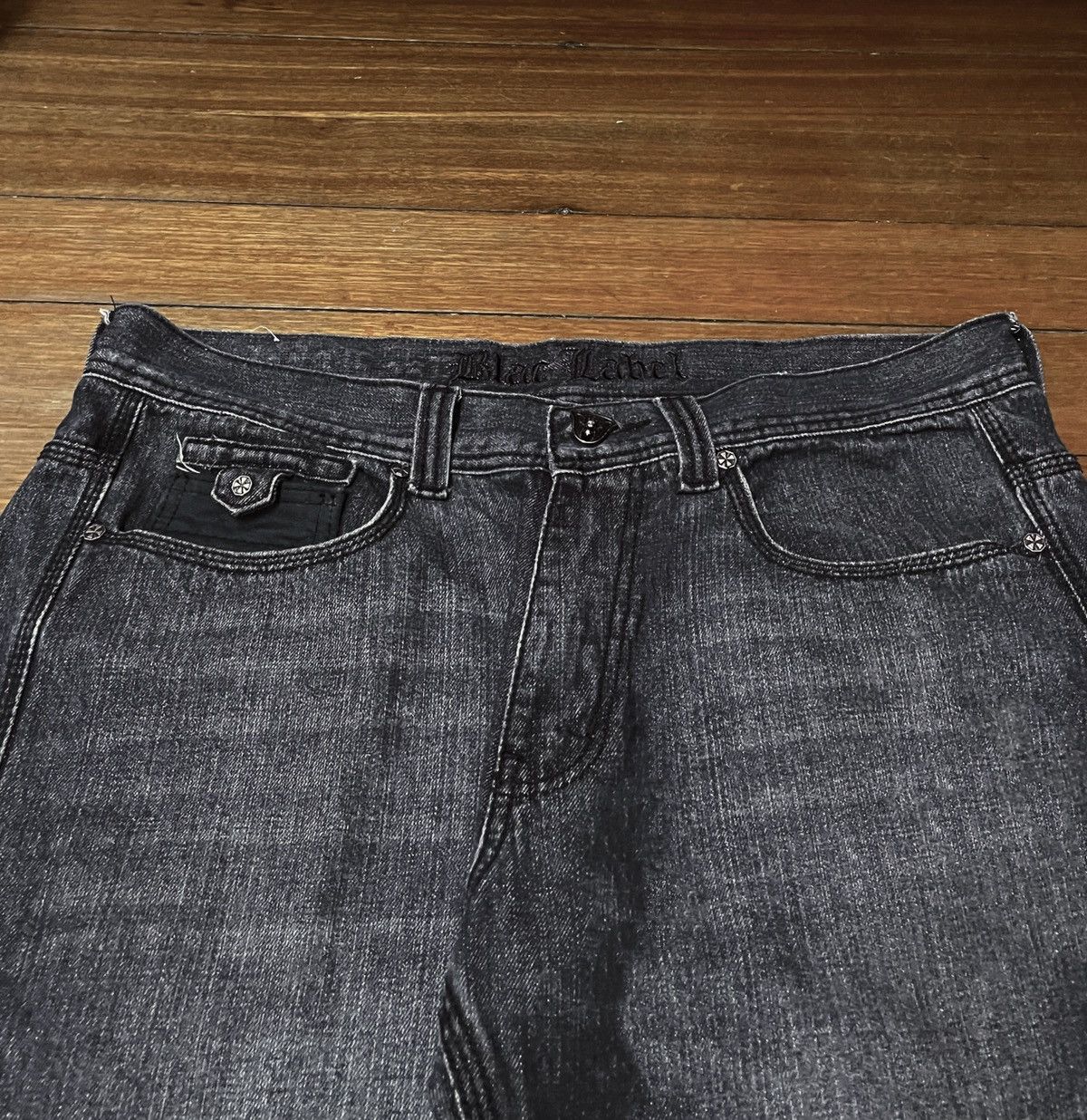 Designer × Vintage Rare Design Vintage Brand Blar Label Jeans 2000s Size US 36 / EU 52 - 3 Thumbnail