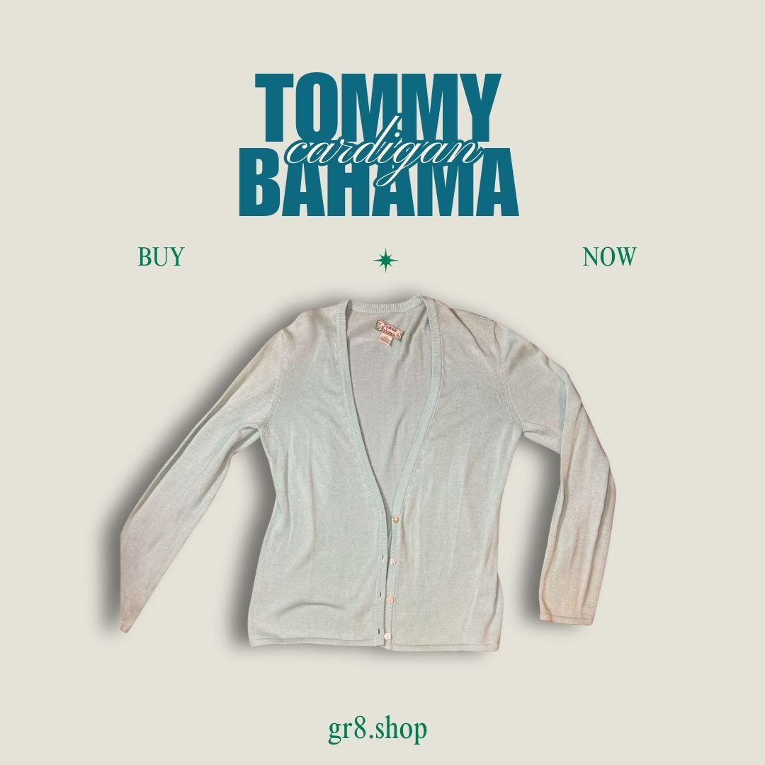 Tommy Bahama Tommy Bahama Womens Light Blue Button-Front Cardigan Sweater Size S / US 4 / IT 40 - 1 Thumbnail