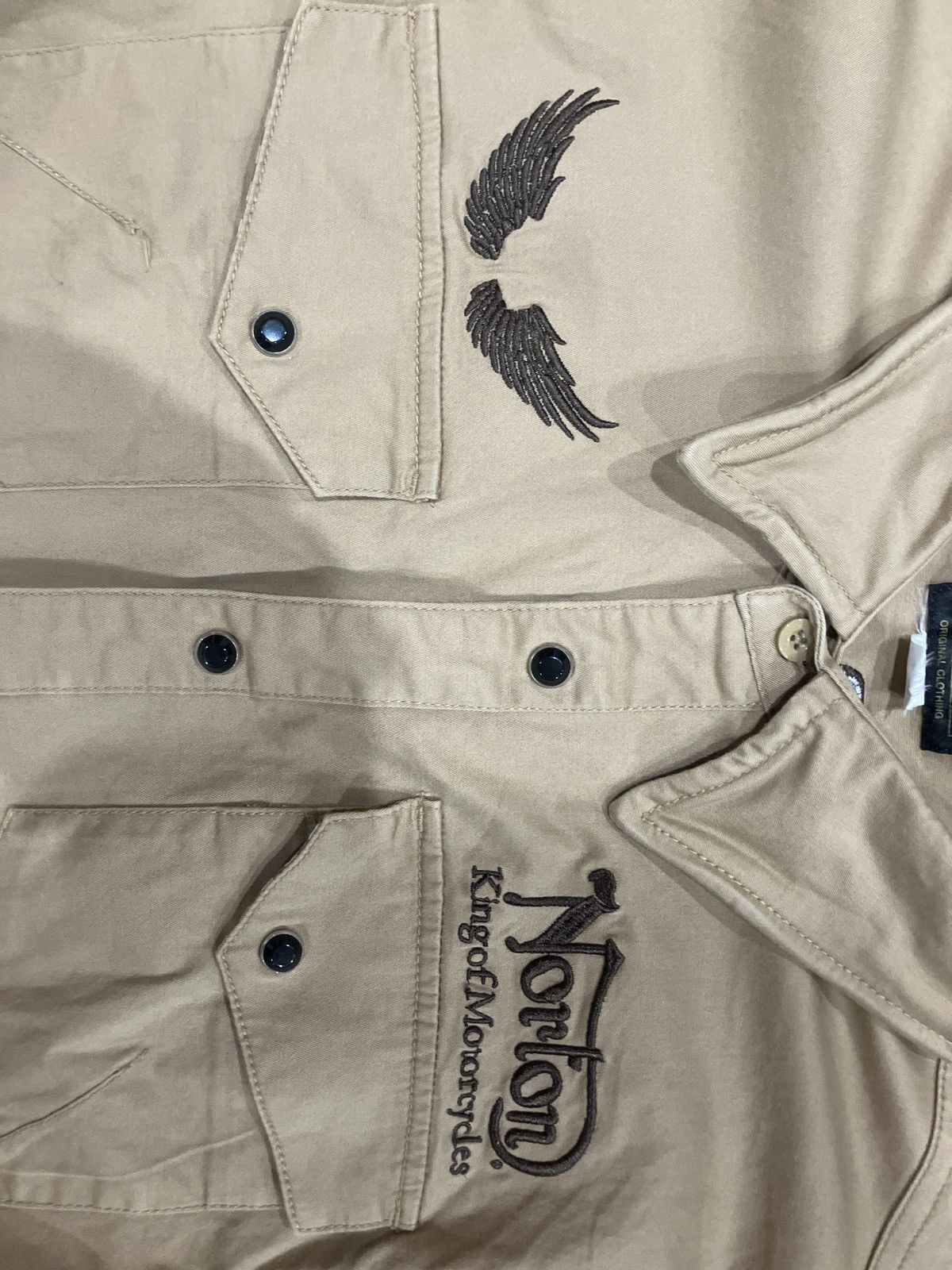 Norton Vintage NORTON motorcycle long sleeve button up Size US M / EU 48-50 / 2 - 5 Thumbnail