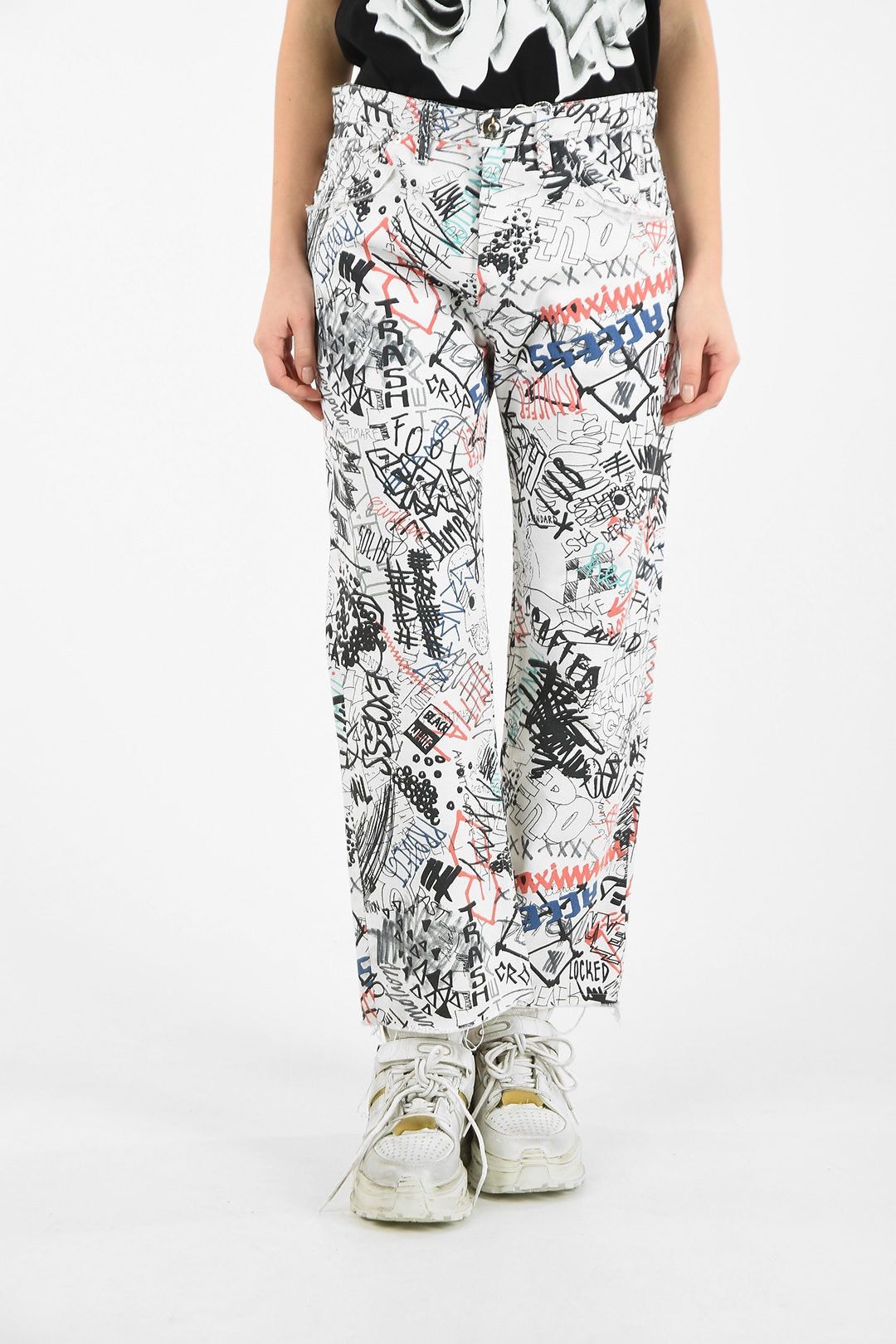 Maison Margiela Margiela MM1 graffiti denim jeans 19aw 2019 Size US 31 - 6 Thumbnail