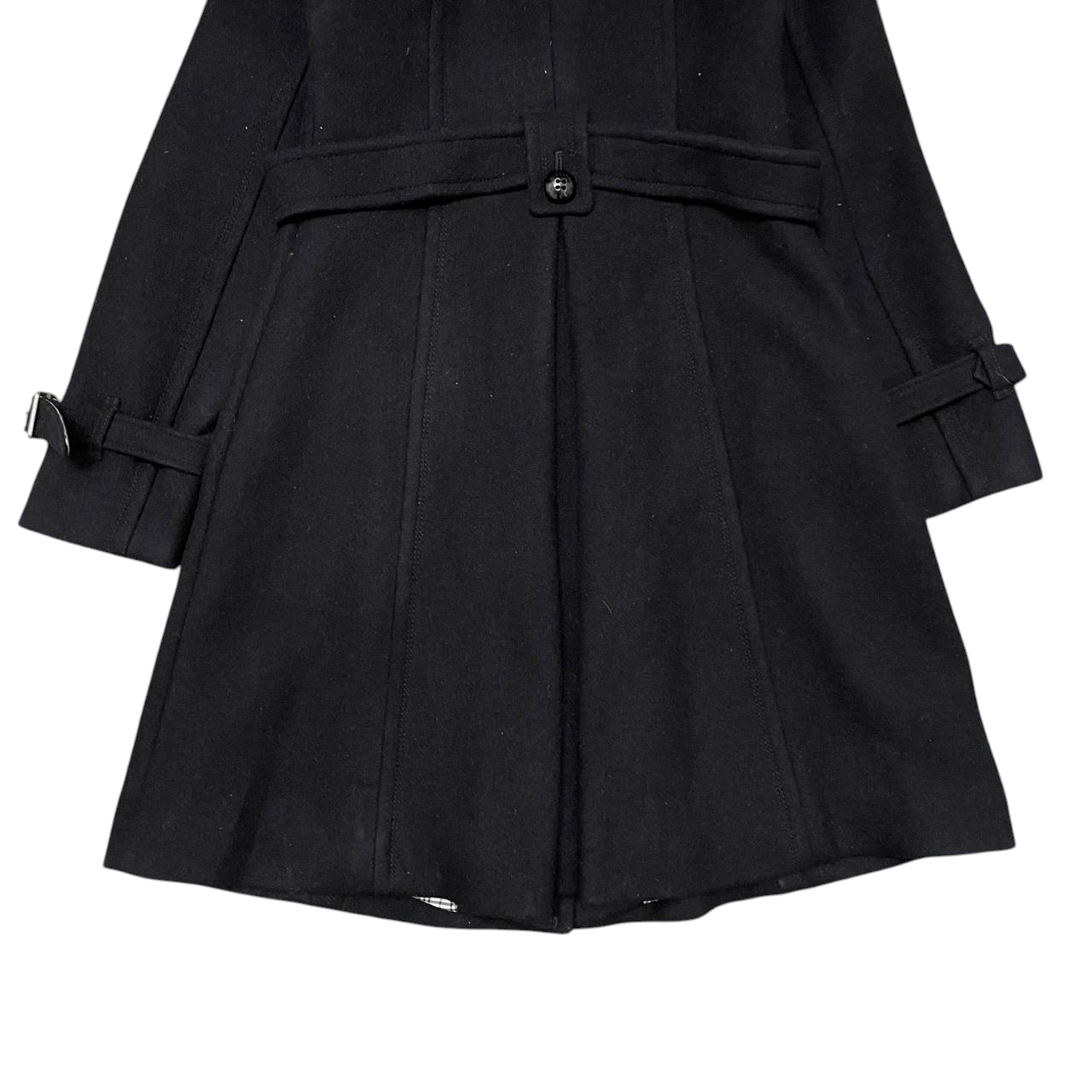 Burberry Burberry London Blue Label Fox Fur Wool Belted Coat Size XS / US 0-2 / IT 36-38 - 12 Thumbnail