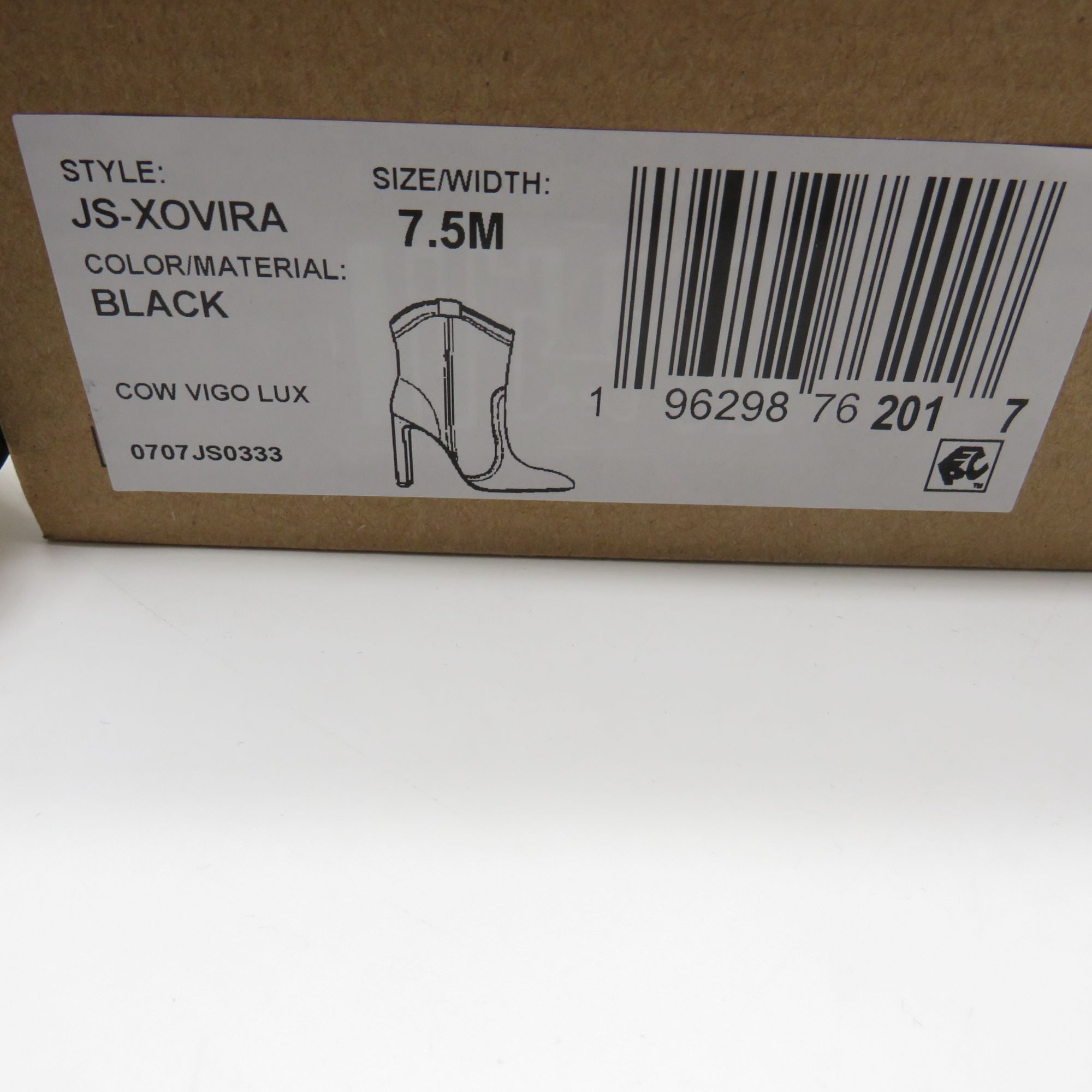 Jessica Simpson Jessica Simpson JS-Xovira Women's Black Leather Ankle Boots Size US 7.5 / IT 37.5 - 2 Thumbnail