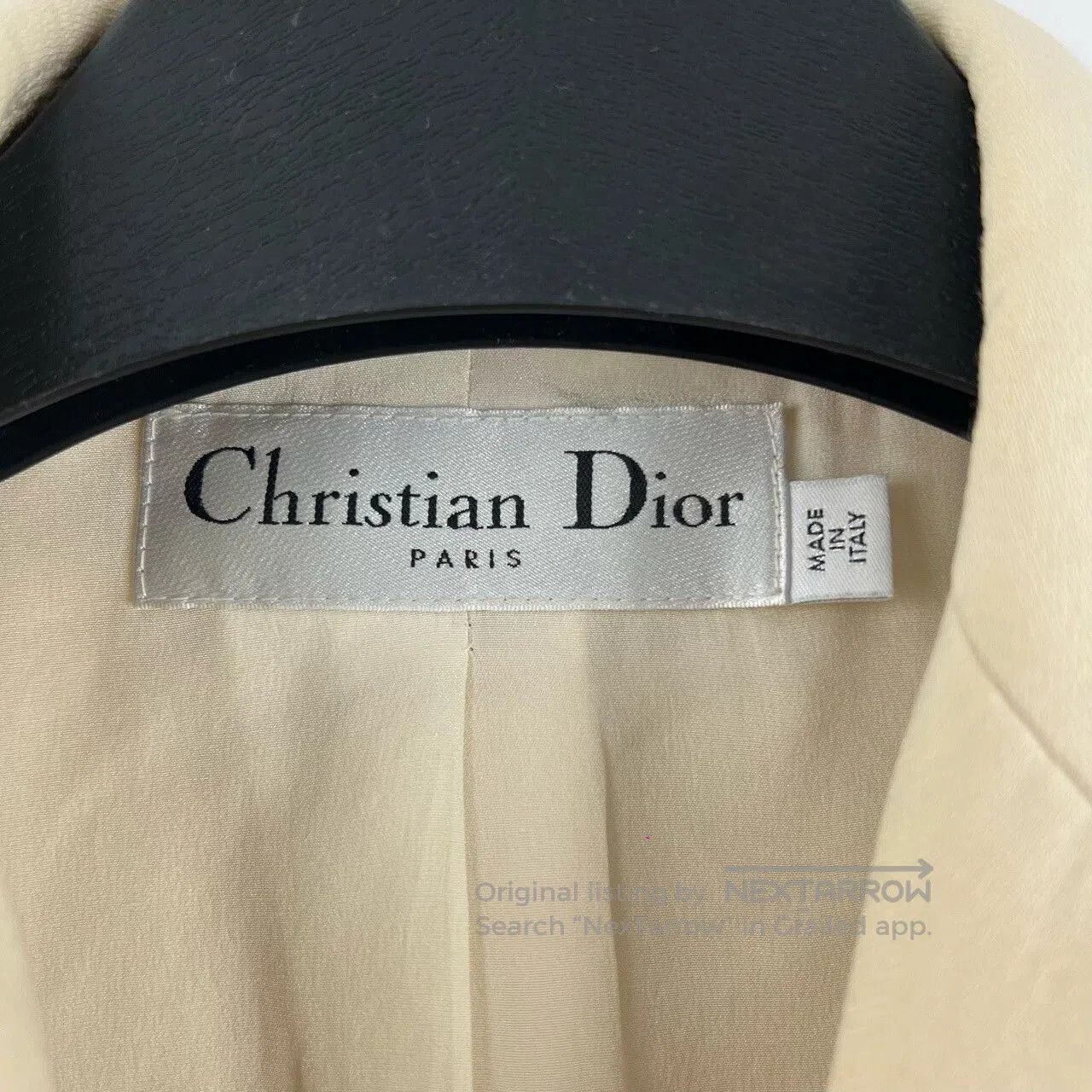 Dior Dior White Single-Breasted Bar Jacket Blazer. Size S / US 4 / IT 40 - 6 Thumbnail