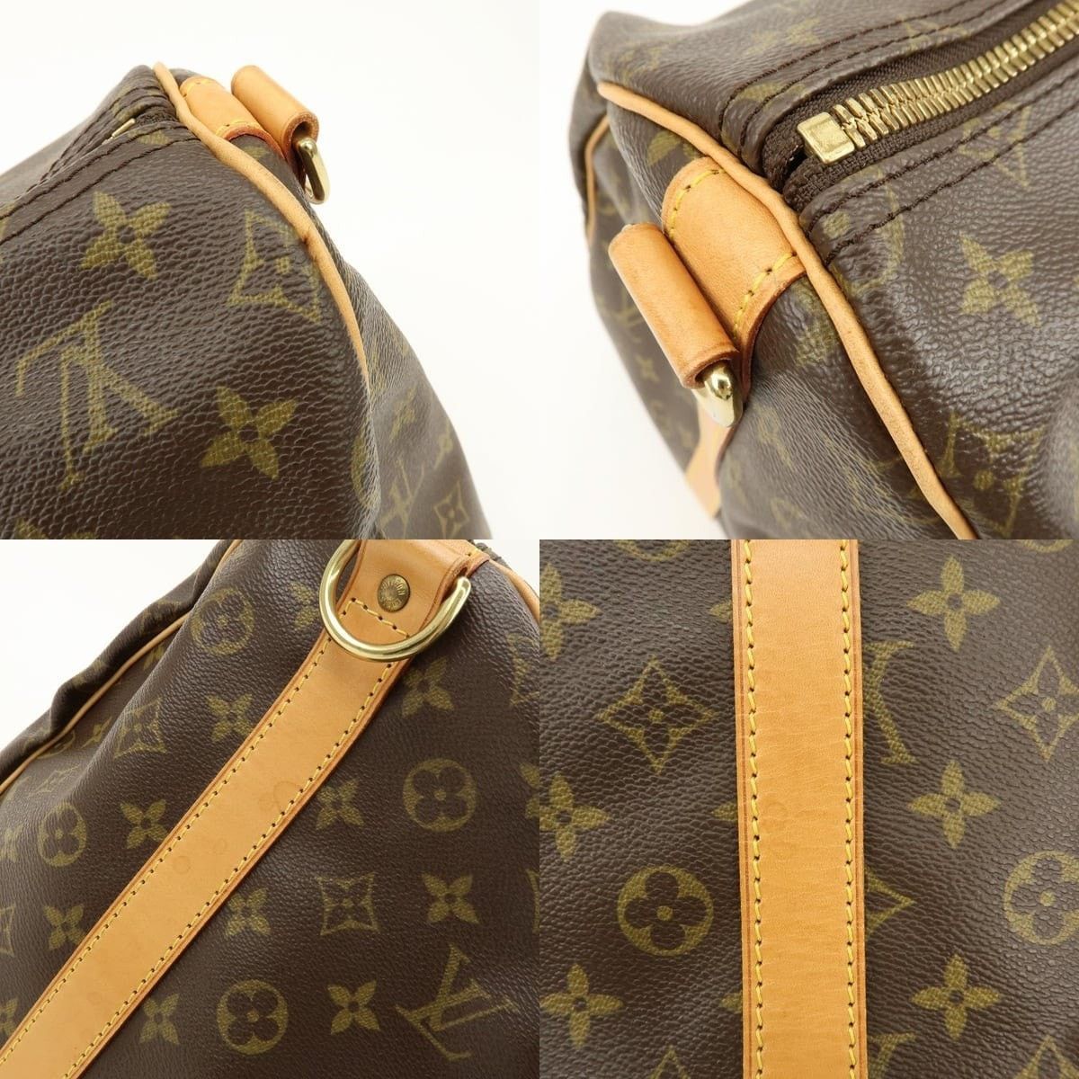 Louis Vuitton Louis Vuitton Monogram Keepall Bandouliere 55 Duffle Bag Size ONE SIZE - 6 Thumbnail