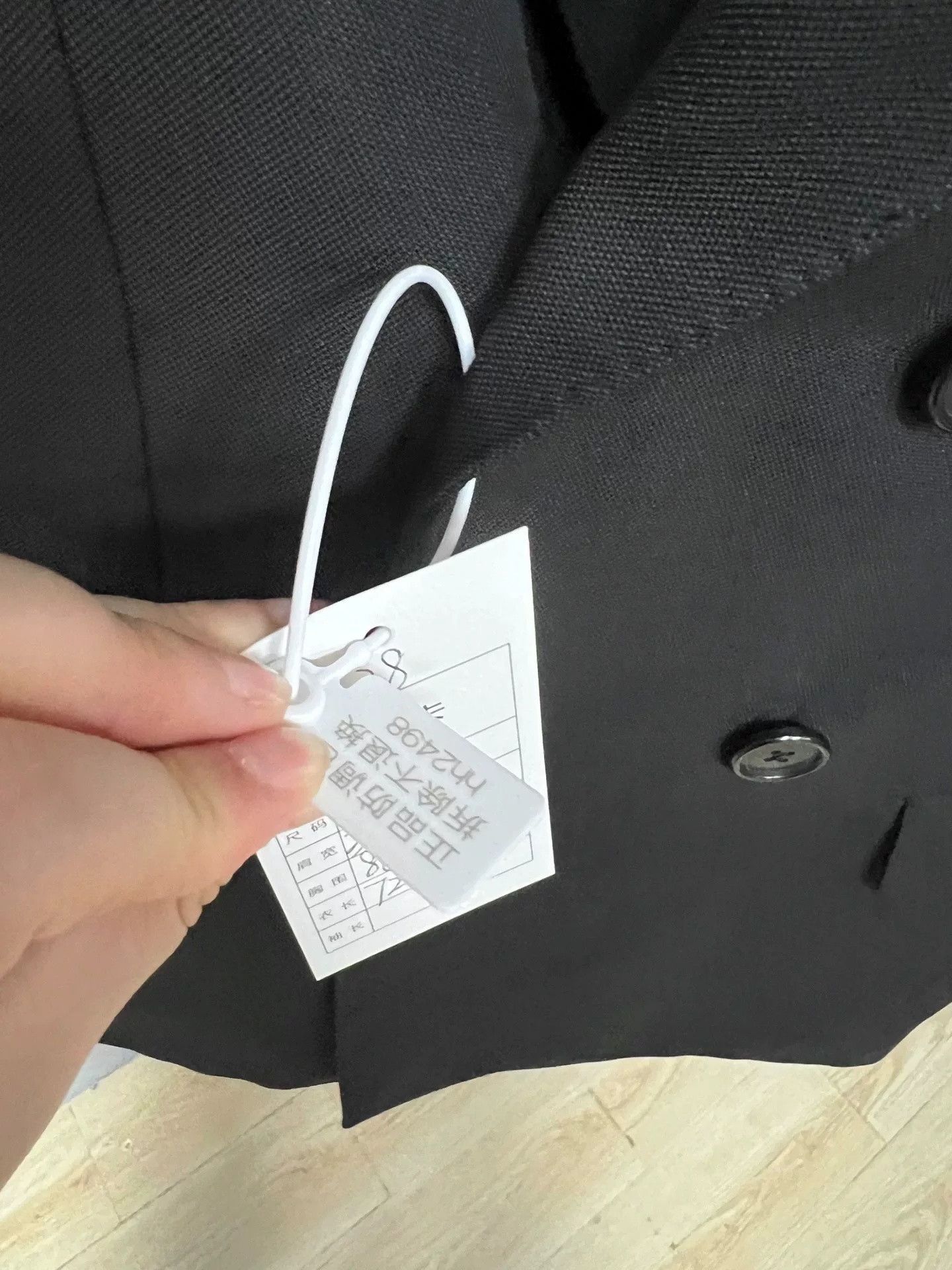 Celine Celine Black Peak Lapel Double-Breasted Blazer Size US 7 / EU 40 - 5 Thumbnail
