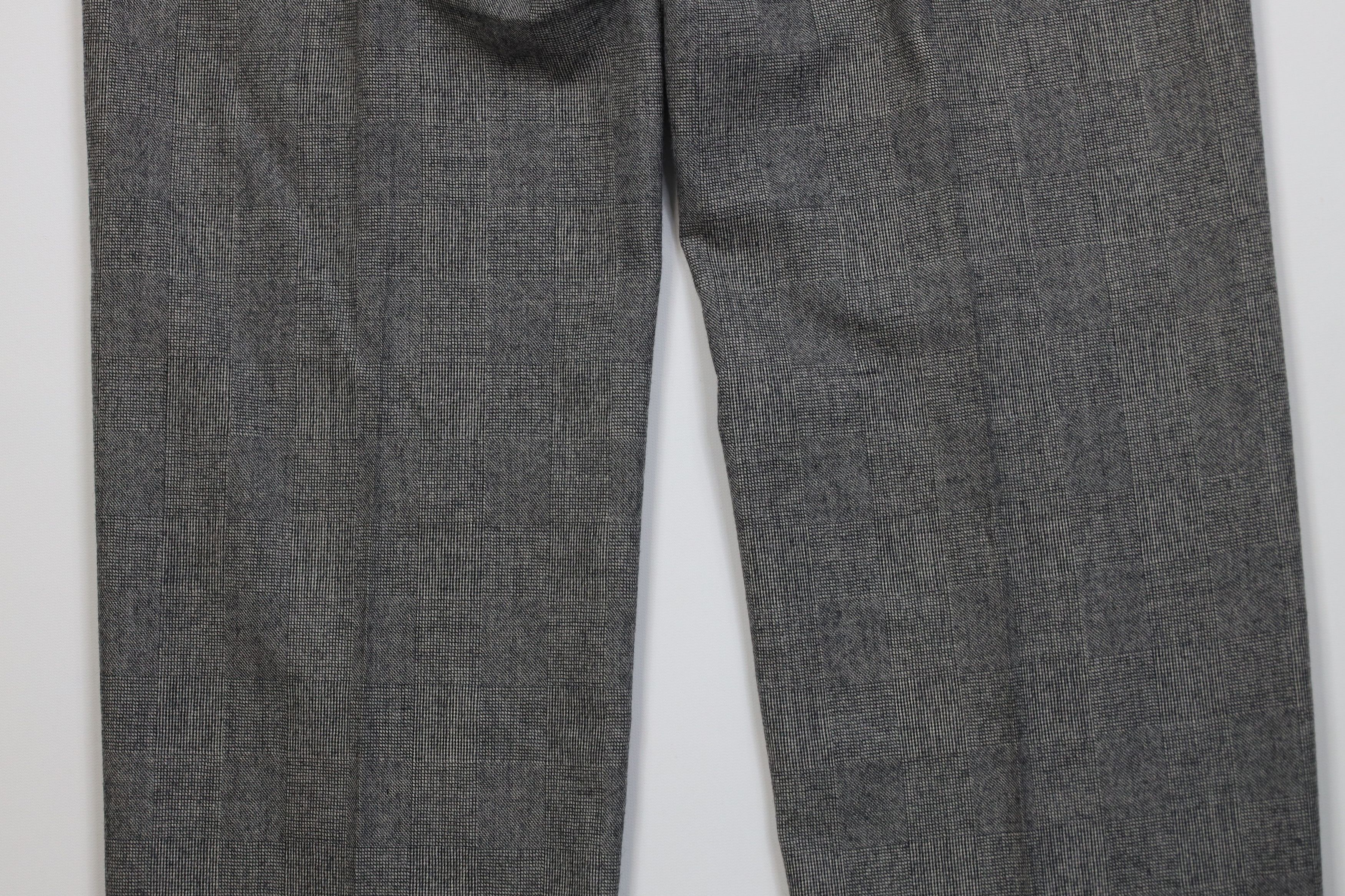 Christian Dior Monsieur Vintage 70s Christian Dior Knit Wide Leg Chino Pants Plaid Size US 34 / EU 50 - 14 Thumbnail