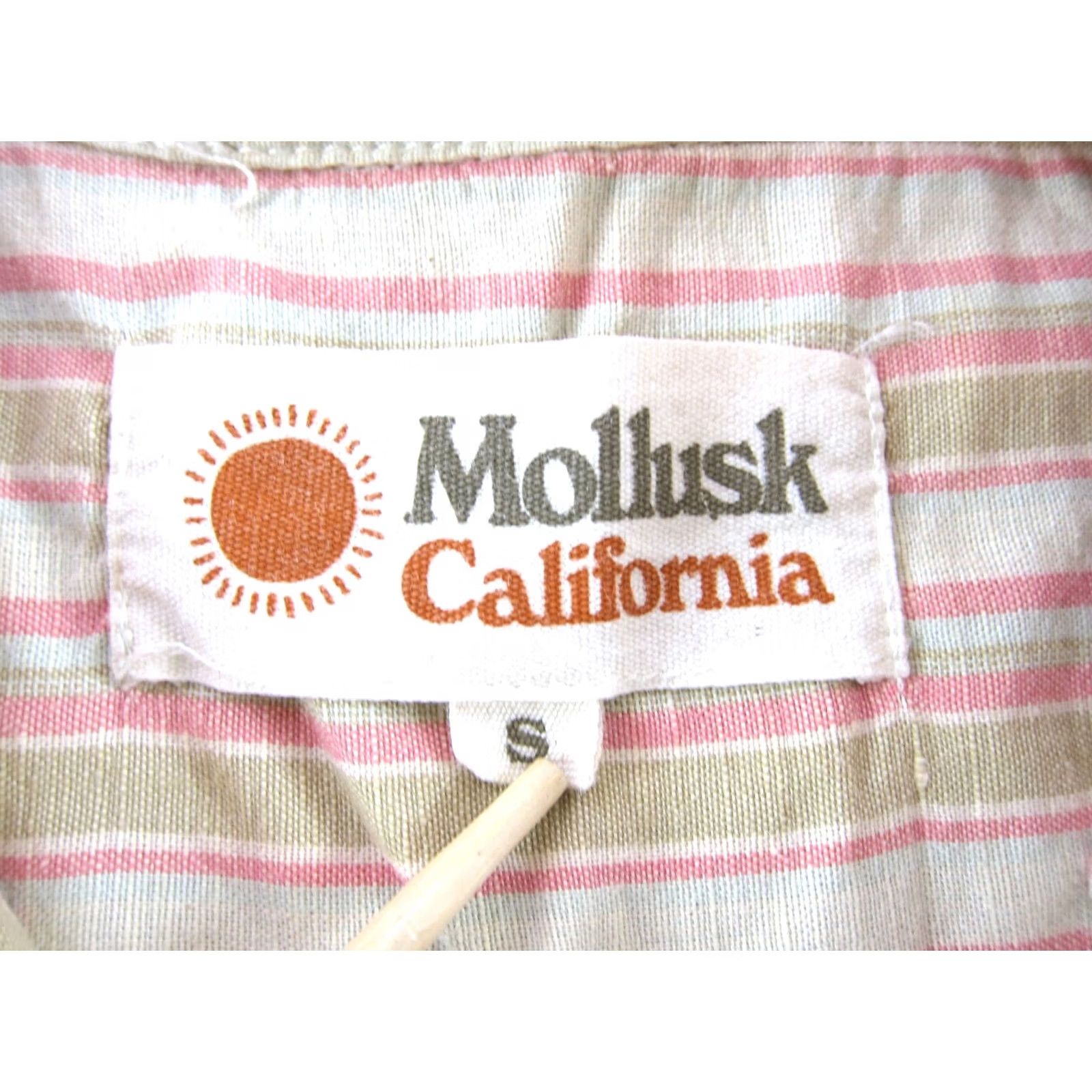 Vintage Mollusk California Linen Cotton Pink Stripe Short Sleeve Shirt Small Size S / US 4 / IT 40 - 3 Thumbnail