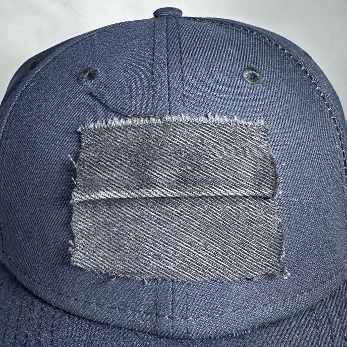 Custom Navy Reworked Fitted Cap | Grailed