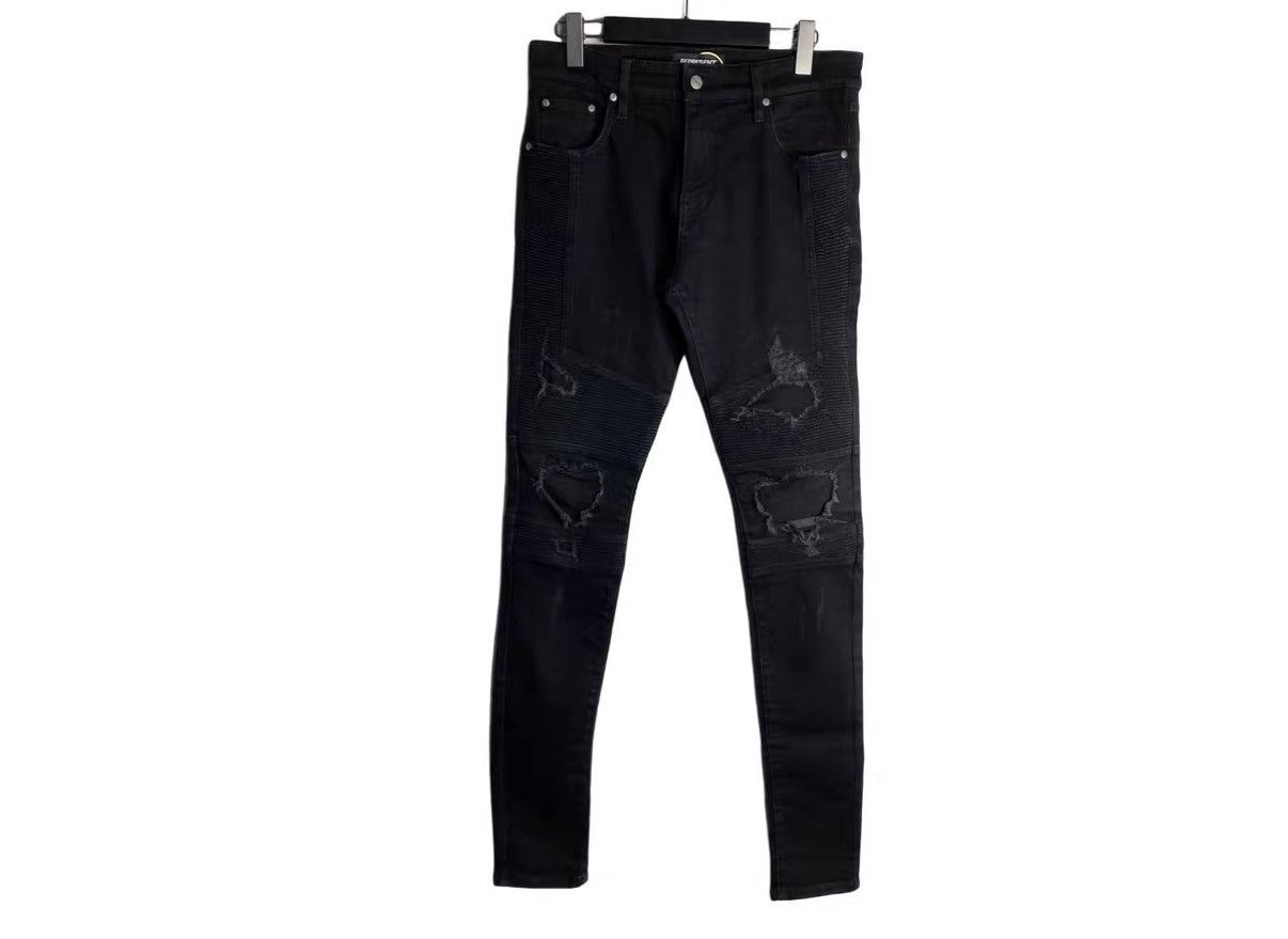 Represent Clo. Represent Distressed Vintage Black Denim Jeans J31 Size US 30 / EU 46 - 1 Thumbnail