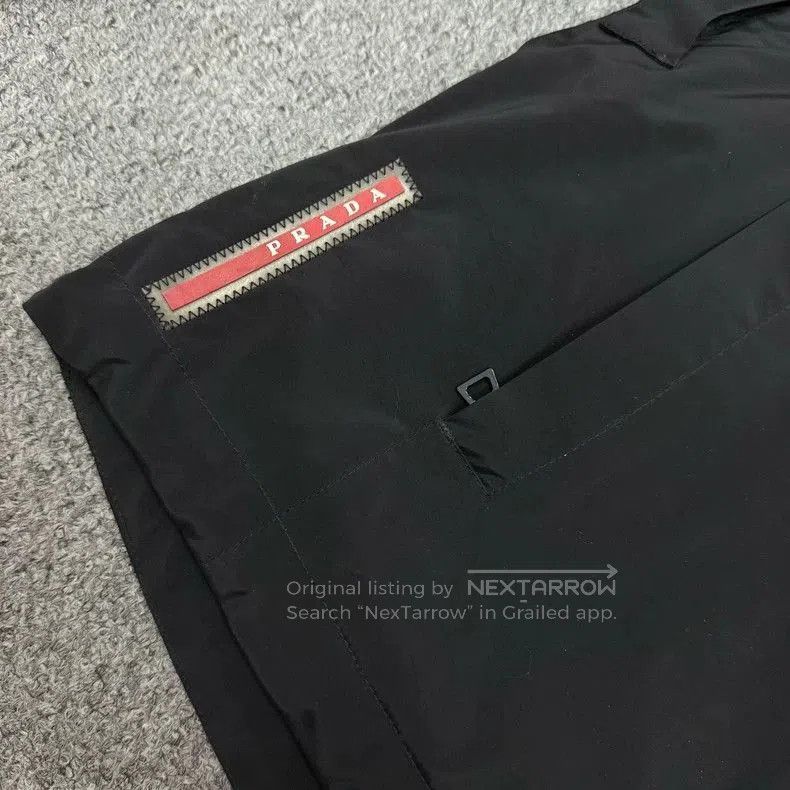 Prada Prada Black Logo Hem Down Jacket. Size US XL / EU 56 / 4 - 3 Thumbnail