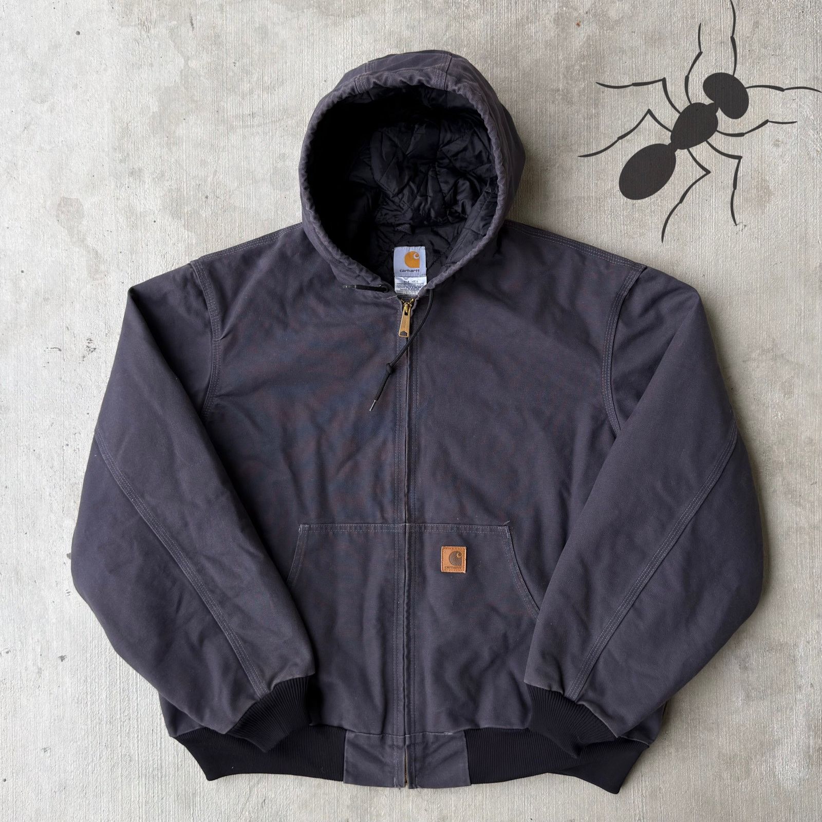 Carhartt × Vintage Carhartt J247 PTB blue hooded work wear jacket Size US XL / EU 56 / 4 - 1 Thumbnail