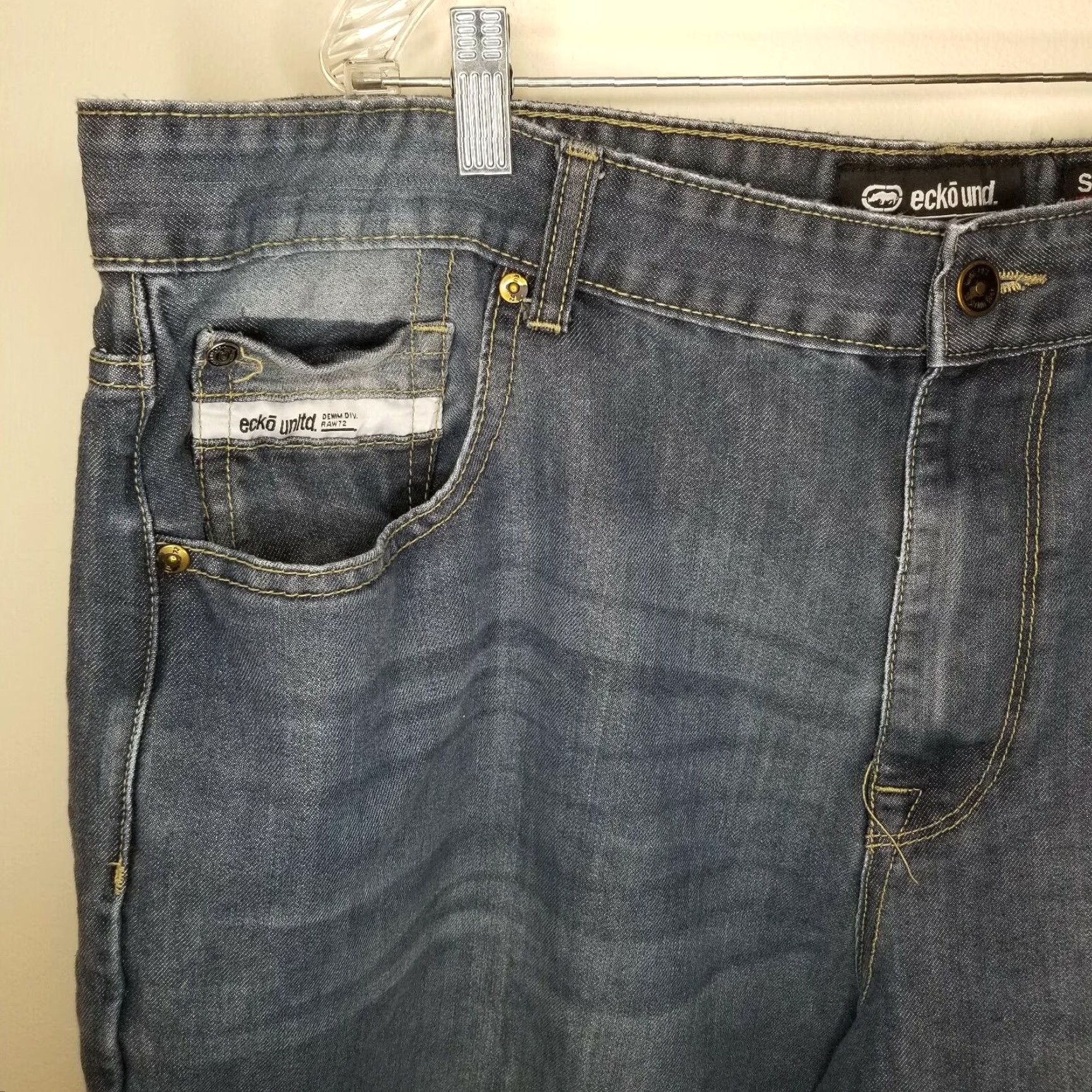 Ecko Unltd. Ecko Unltd Blue Jean Shorts Mens 42 Regular Size US 42 / EU 58 - 2 Thumbnail