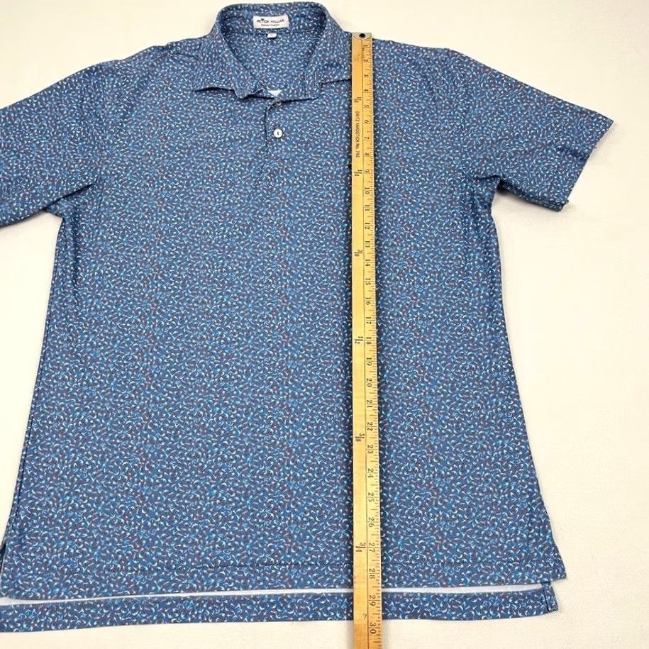 Peter Millar Peter Millar Crown Sport Cathay Polo Shirt Men M Golf Performance Summer Comfort Polo Men M Blue Logo Size US M / EU 48-50 / 2 - 5 Thumbnail
