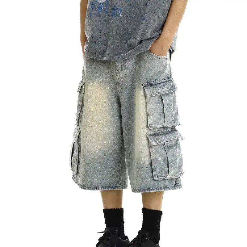 Japanese Brand × Jean Retro loose pocket denim shorts Size US 32 / EU 48 - 3 Thumbnail