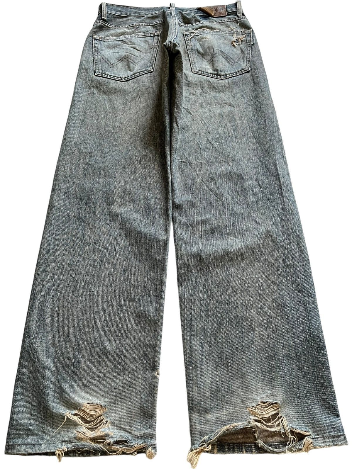Edwin × Japanese Brand Vintage Japanese Edwin Mud Wash Distressed Baggy Jeans Size US 31 - 2 Thumbnail