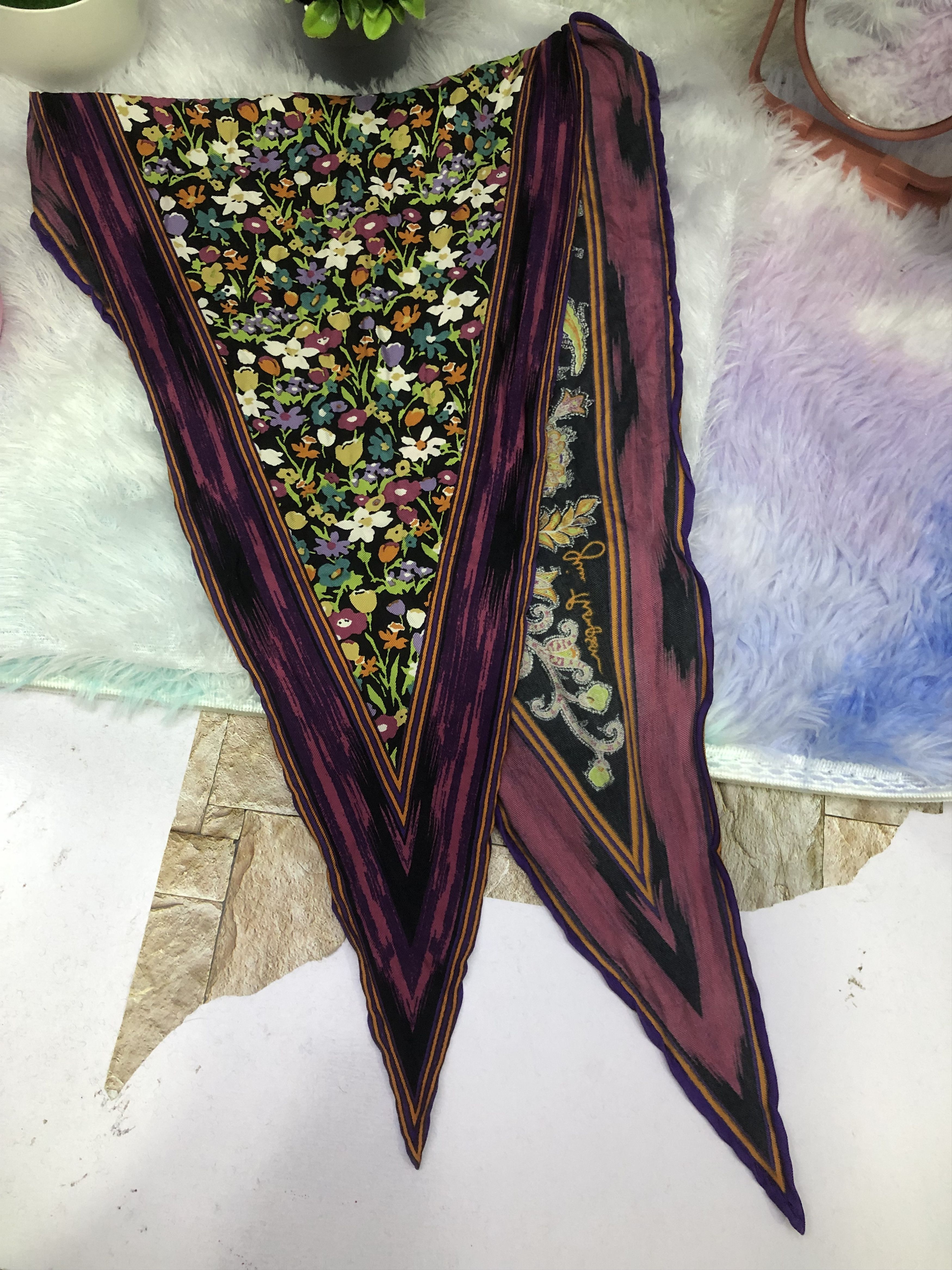 Jim Thompson Jim Thompson Printed Silk Scarf Size ONE SIZE - 4 Thumbnail