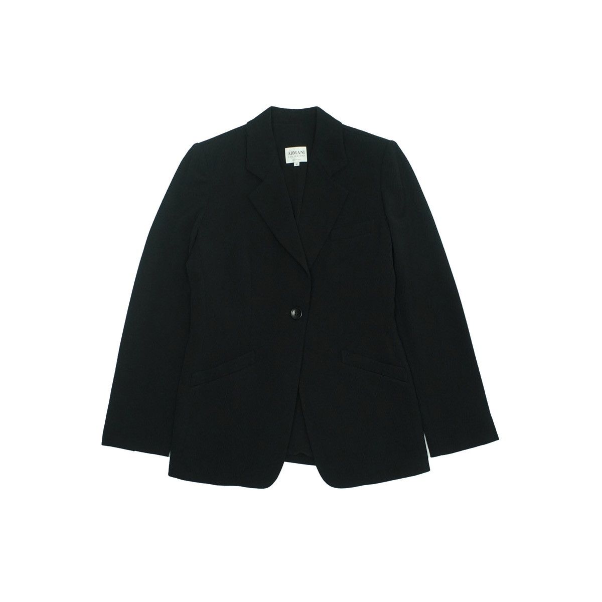 GIORGIO hot ARMANI VINTAGE BLAZER. Made in Italy Size 38. Black/Gray.