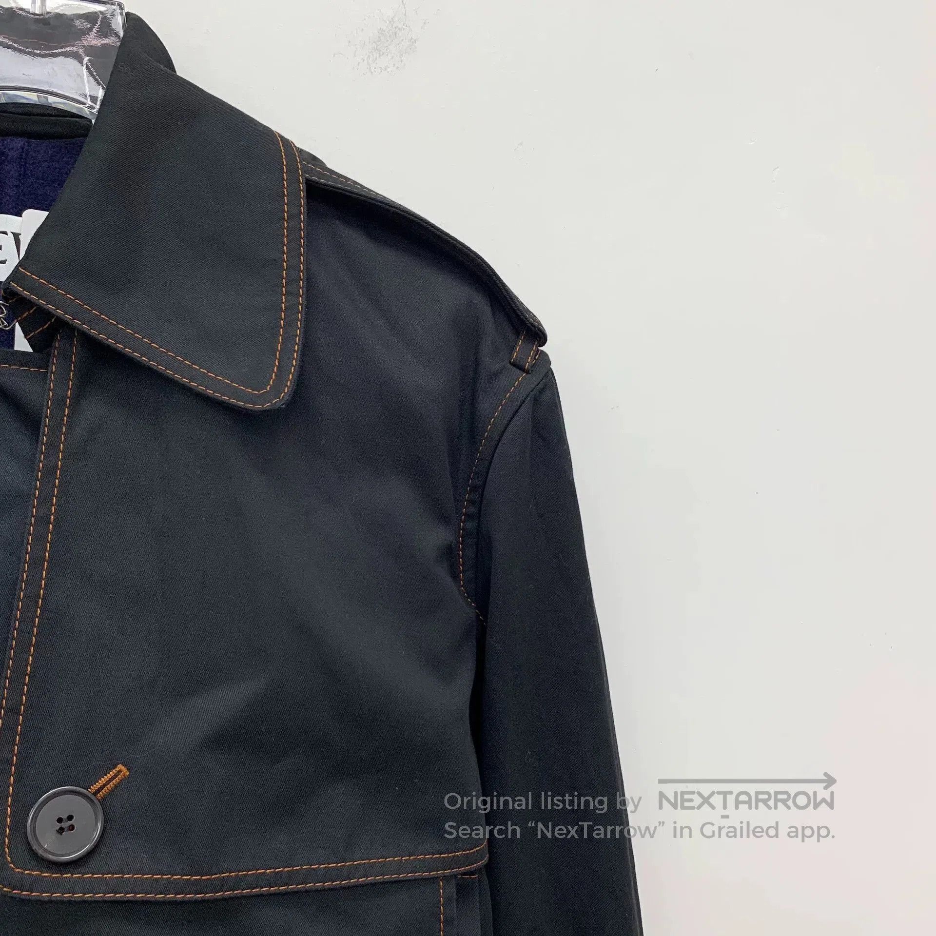 Loewe Loewe Color-Block Fringe Cotton Belted Trench. Size XS / US 0-2 / IT 36-38 - 3 Thumbnail