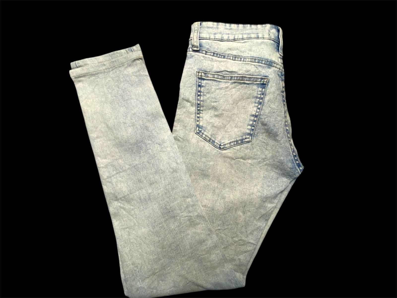 Japanese Brand Skinny Acid Wash Uniqlo Jeans Size 34" / US 12 / IT 48 - 15 Thumbnail