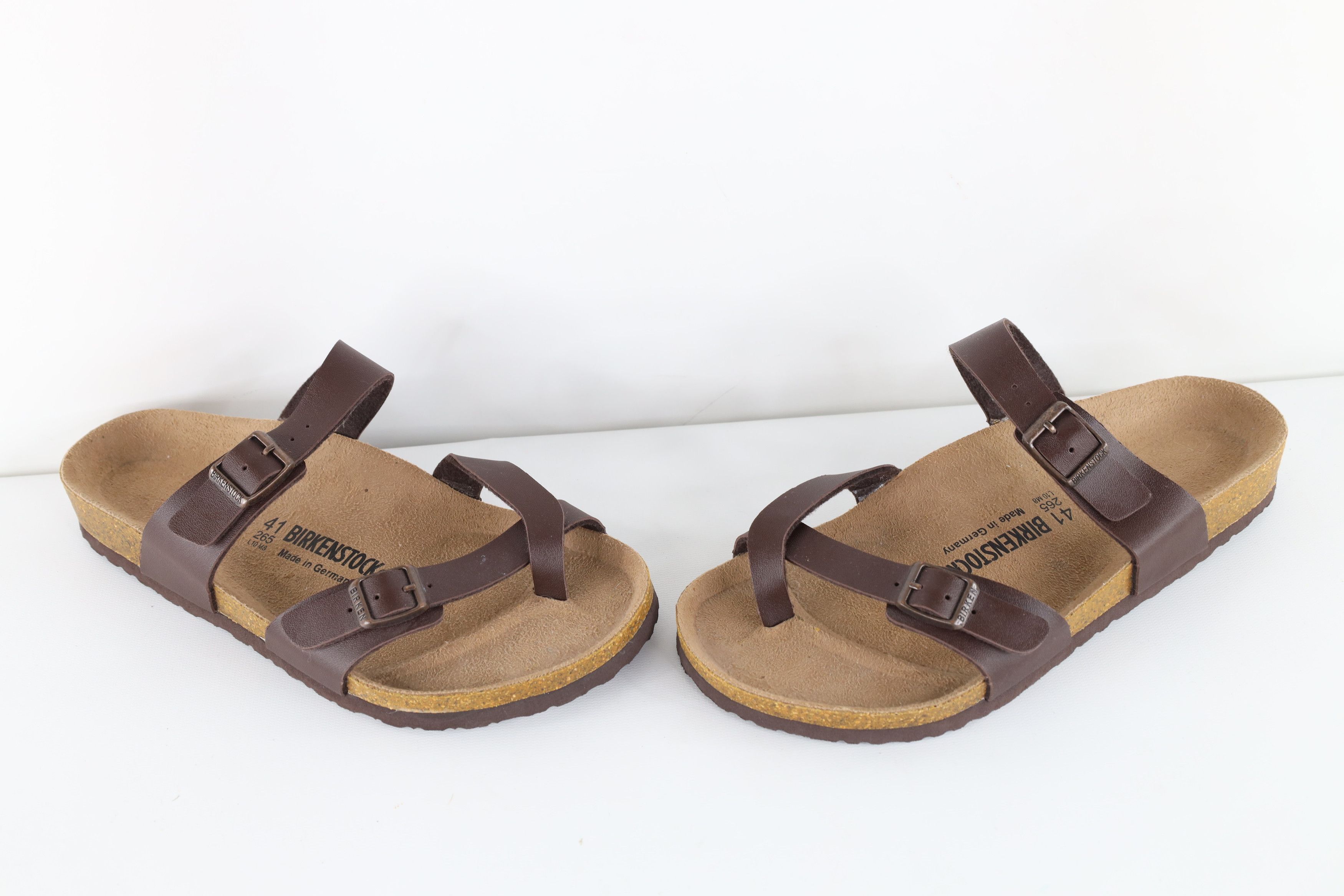 Birkenstock Birkenstock Mayari Leather Strap Sandals Brown 10 Size US 10 / IT 40 - 1 Thumbnail