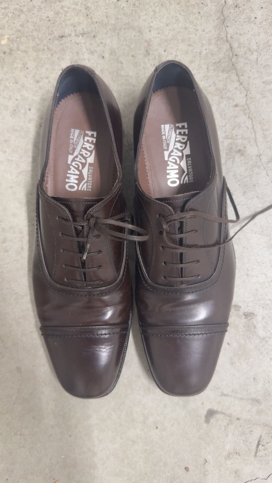 Salvatore Ferragamo Ferragamo Captoe Oxfords Size US 9 / EU 42 - 4 Thumbnail