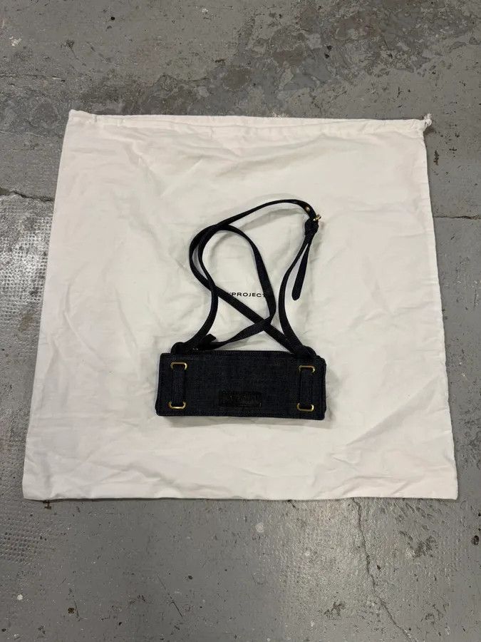 Y/Project Y/Project Accordion Navy Blue Denim Bag Size ONE SIZE - 4 Thumbnail