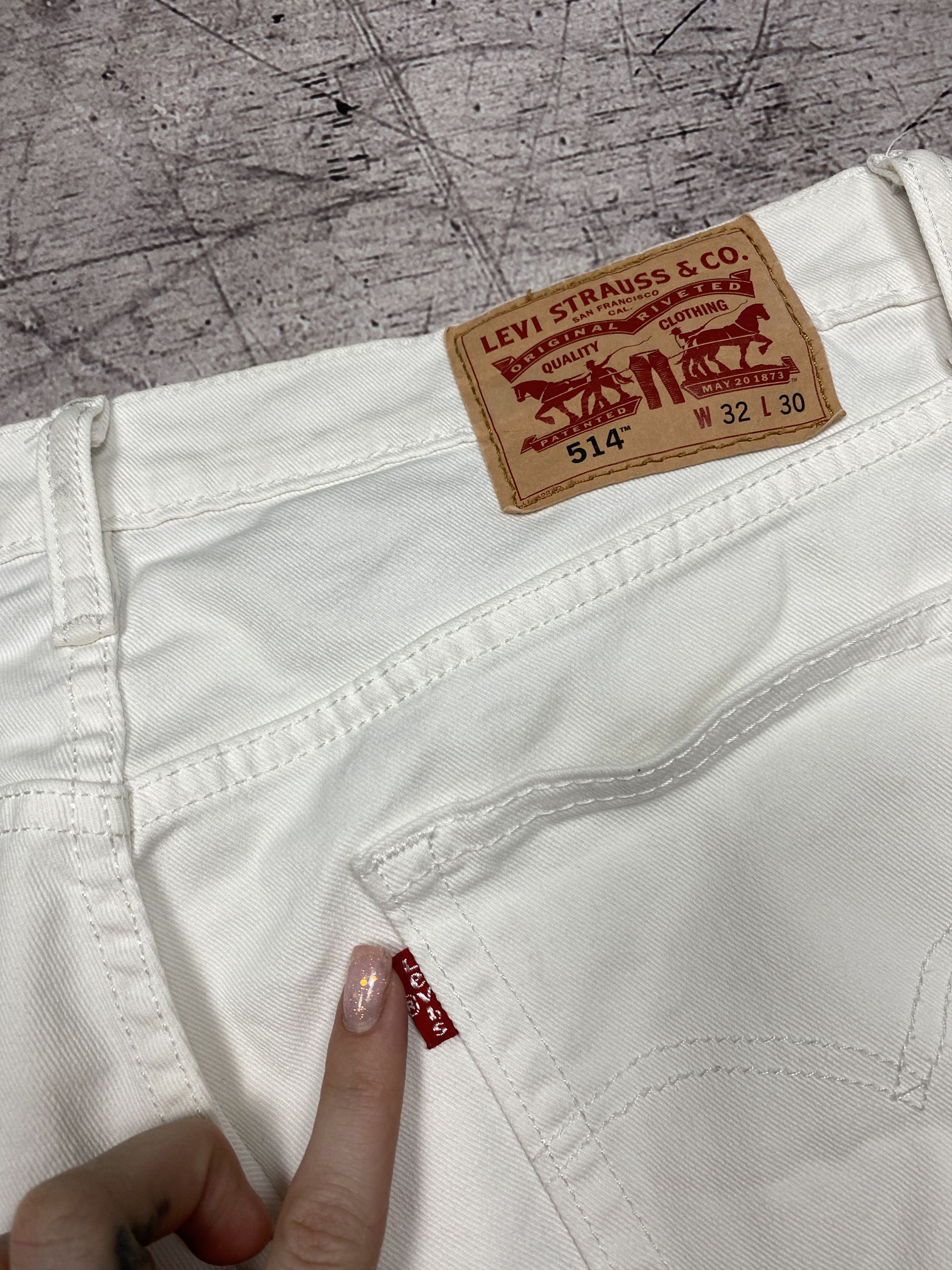 Levi's × Levi's Vintage Clothing Levis 514 Vintage White Denim Pants Jeans Size US 32 / EU 48 - 3 Thumbnail