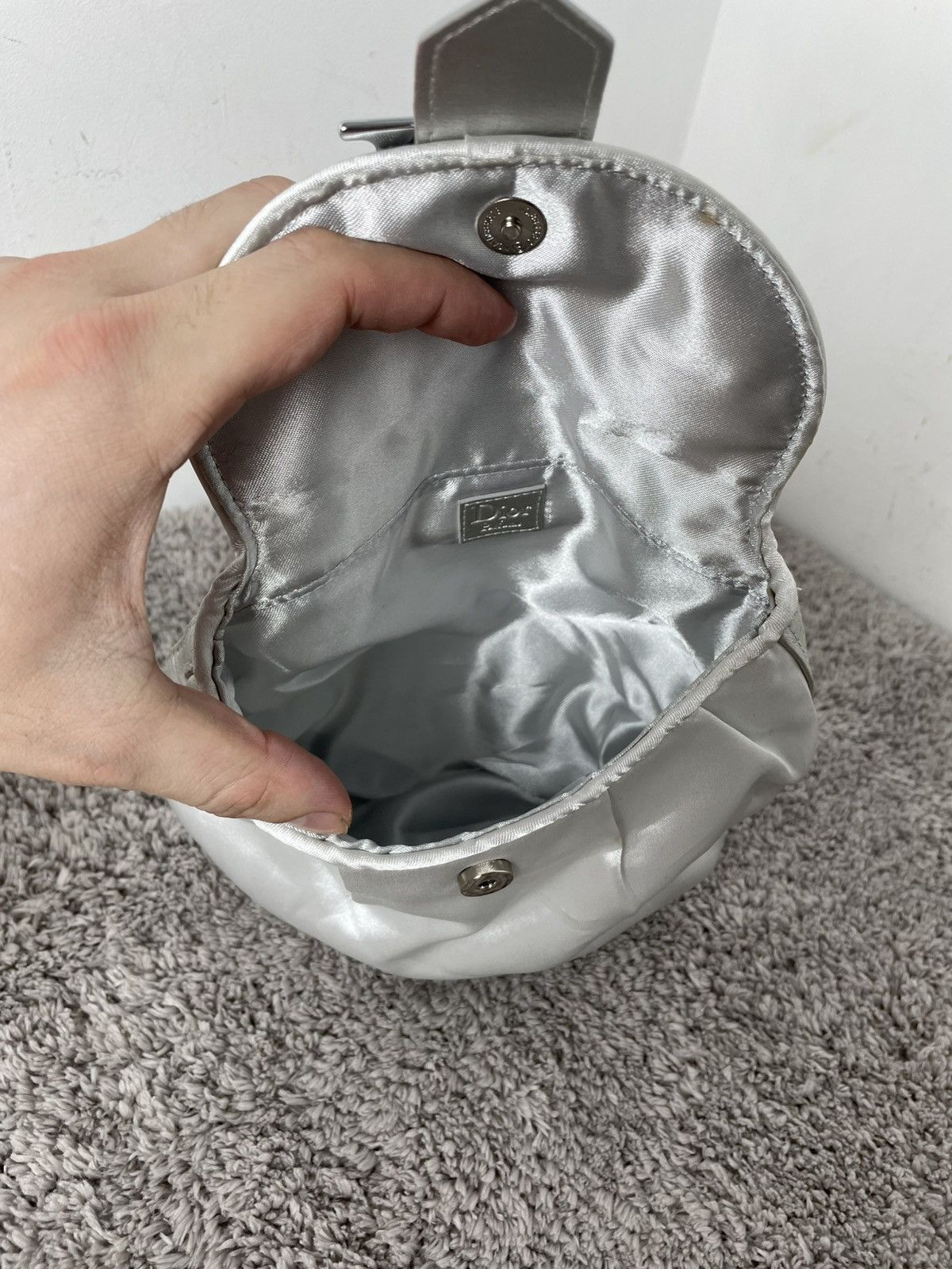 Christian Dior Monsieur Dior Parfums wallets bag mini vintage clutch silver cosmetic Size ONE SIZE - 5 Thumbnail