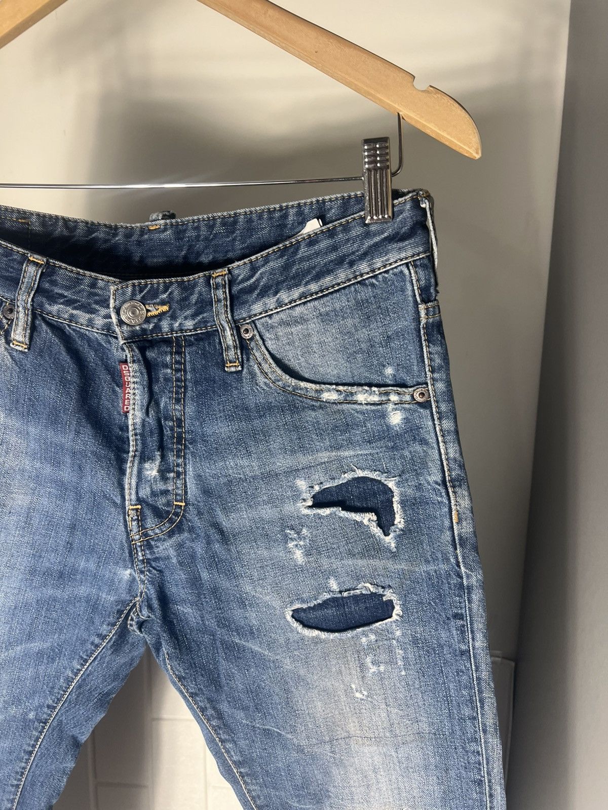 Dsquared2 × Vintage VERY RARE DSQUARED2 DENIM JEANS ITALIAN DESIGNER LUXURY Y2K Size US 32 / EU 48 - 6 Thumbnail