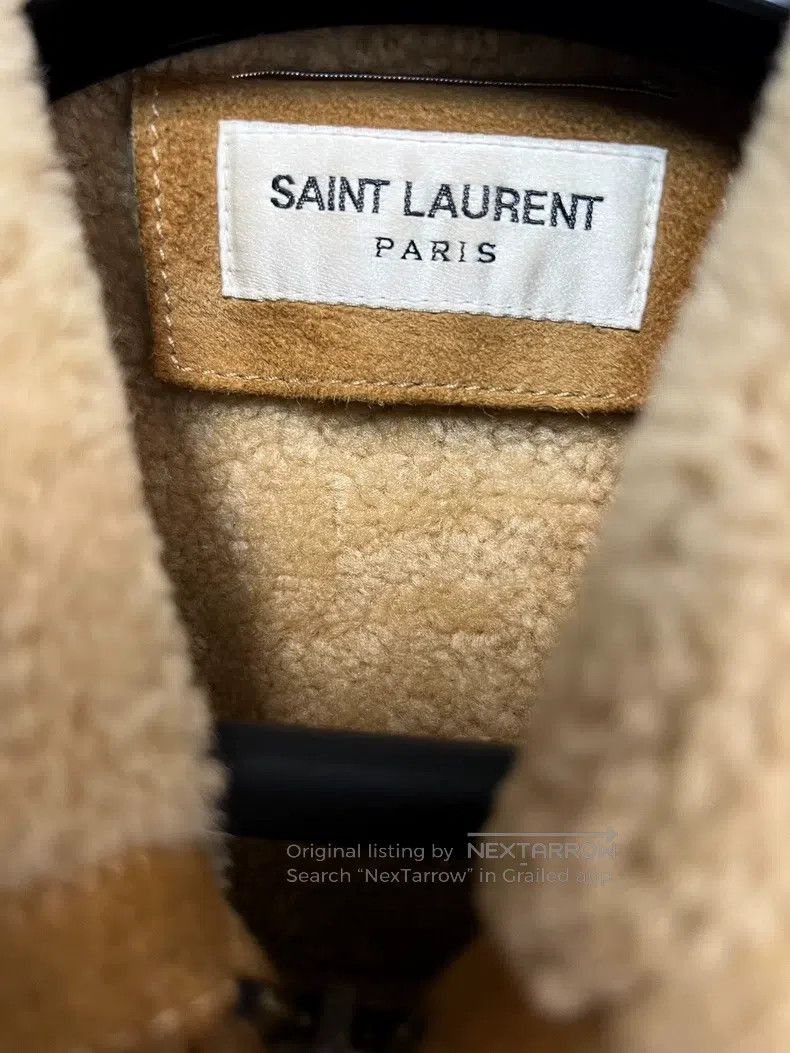 Saint Laurent Paris Saint Laurent Paris Leather and Fur Integrated Biker Jacke Size US S / EU 44-46 / 1 - 3 Thumbnail