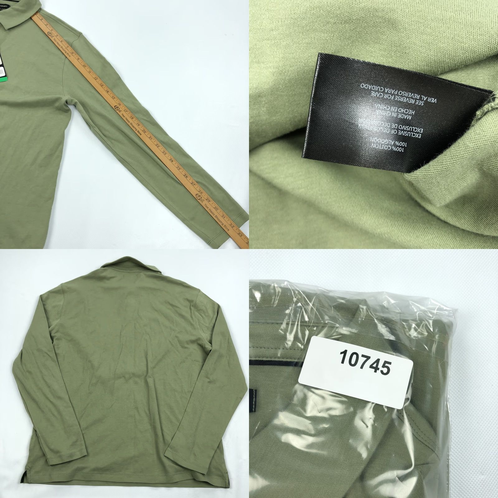 Banana Republic Banana Republic Men's XL Green Long Sleeve Polo Shirt NWT Luxe Touch Button Embroidered Logo Casual Business Casual Size US XL / EU 56 / 4 - 8 Thumbnail