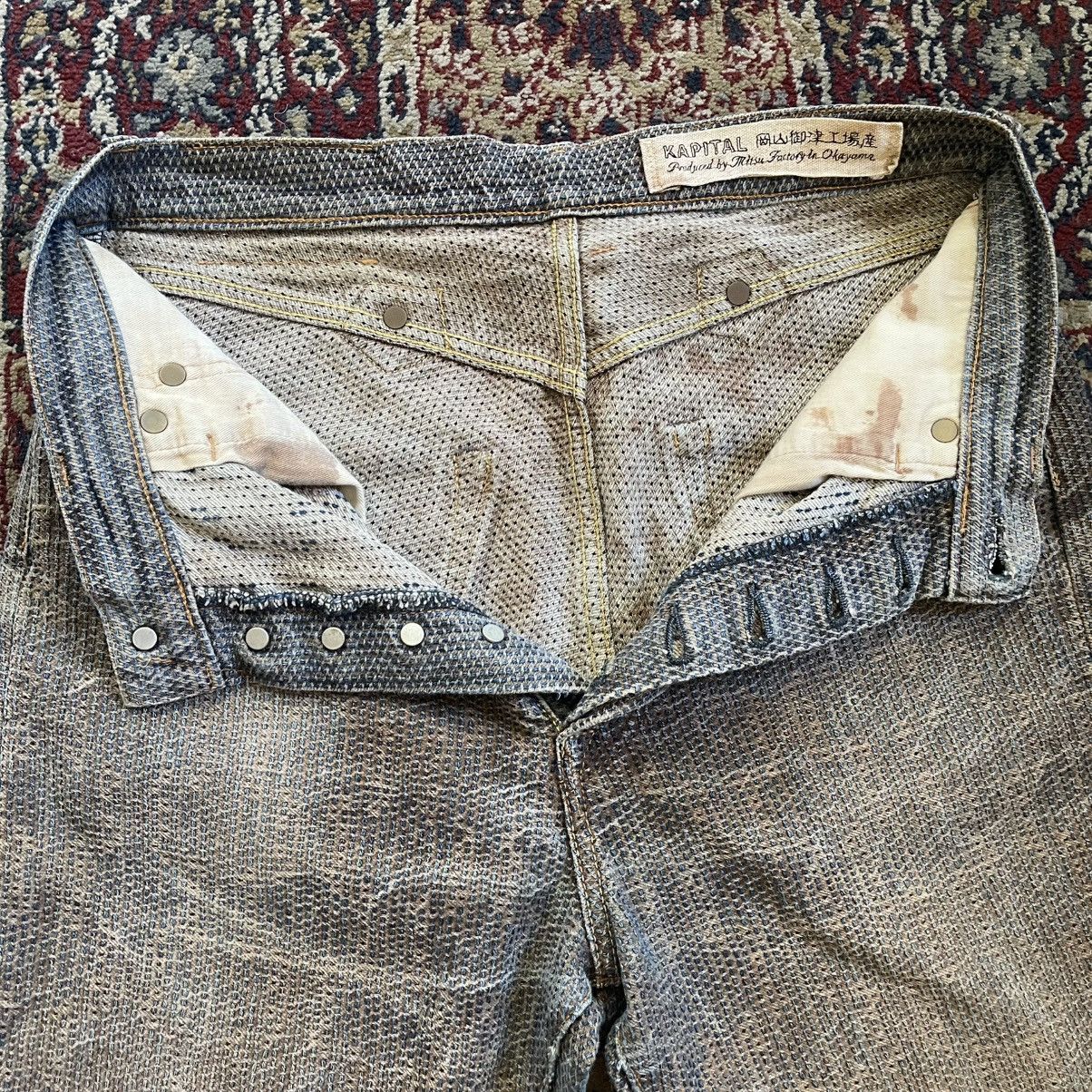 Kapital Kapital Century Denim Jeans Sashiko Persimmon size 30 Size US 30 / EU 46 - 6 Thumbnail