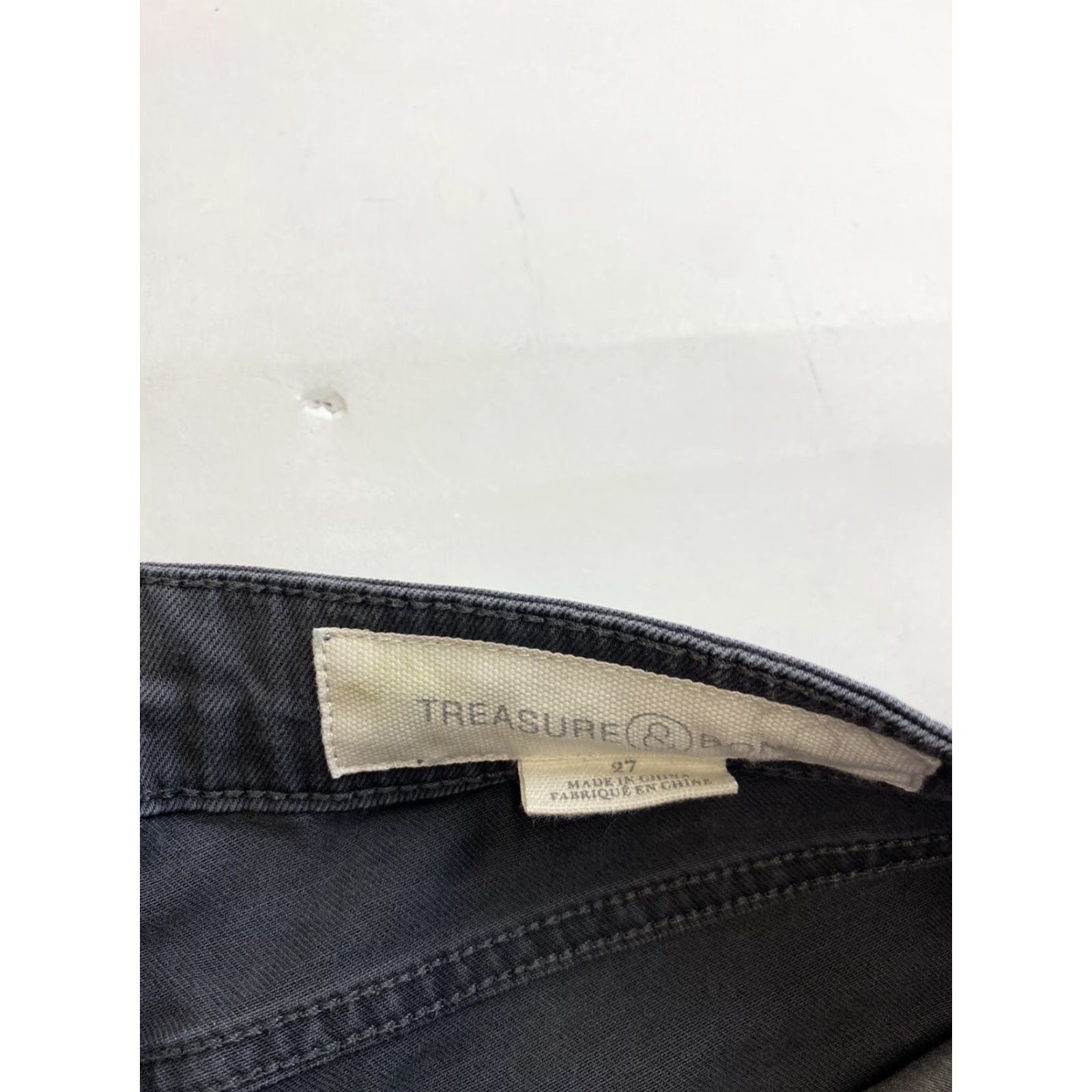 Treasure & Bond Treasure & Bond Jeans Womens Size 27 Gray Distressed Skinny Regular Women Size 27" / US 4 / IT 40 - 2 Thumbnail