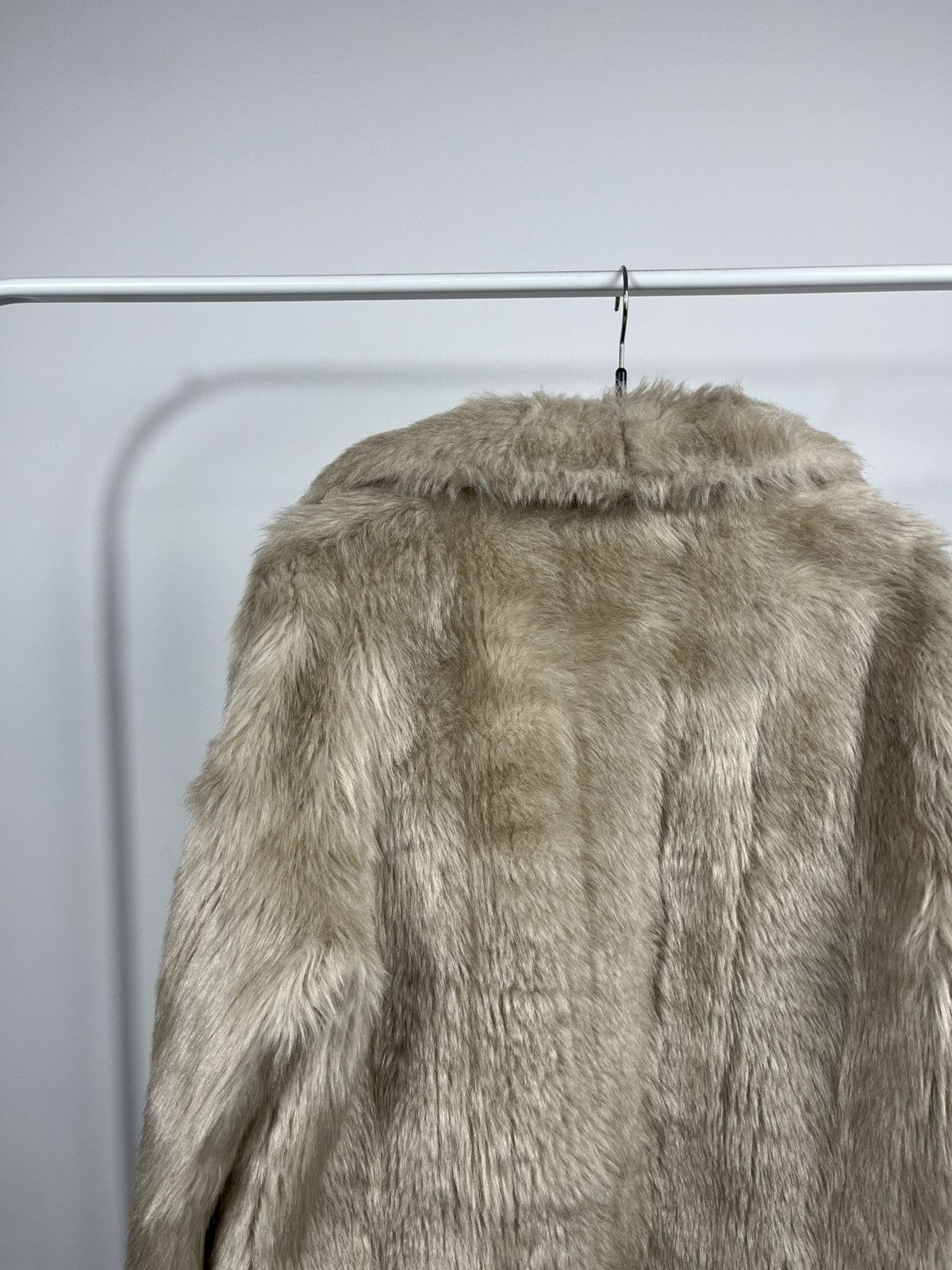 Other Vintage Faux Fur Coat Beige Women’s Size UK 14 EU 42 Size XXL / US 16-18 / IT 52-54 - 15 Thumbnail
