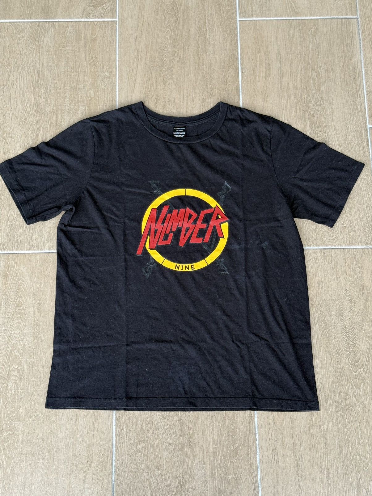 Number (N)ine Number (N)ine Black Like Slayer Tee Sise 5 Size US L / EU 52-54 / 3 - 2 Thumbnail