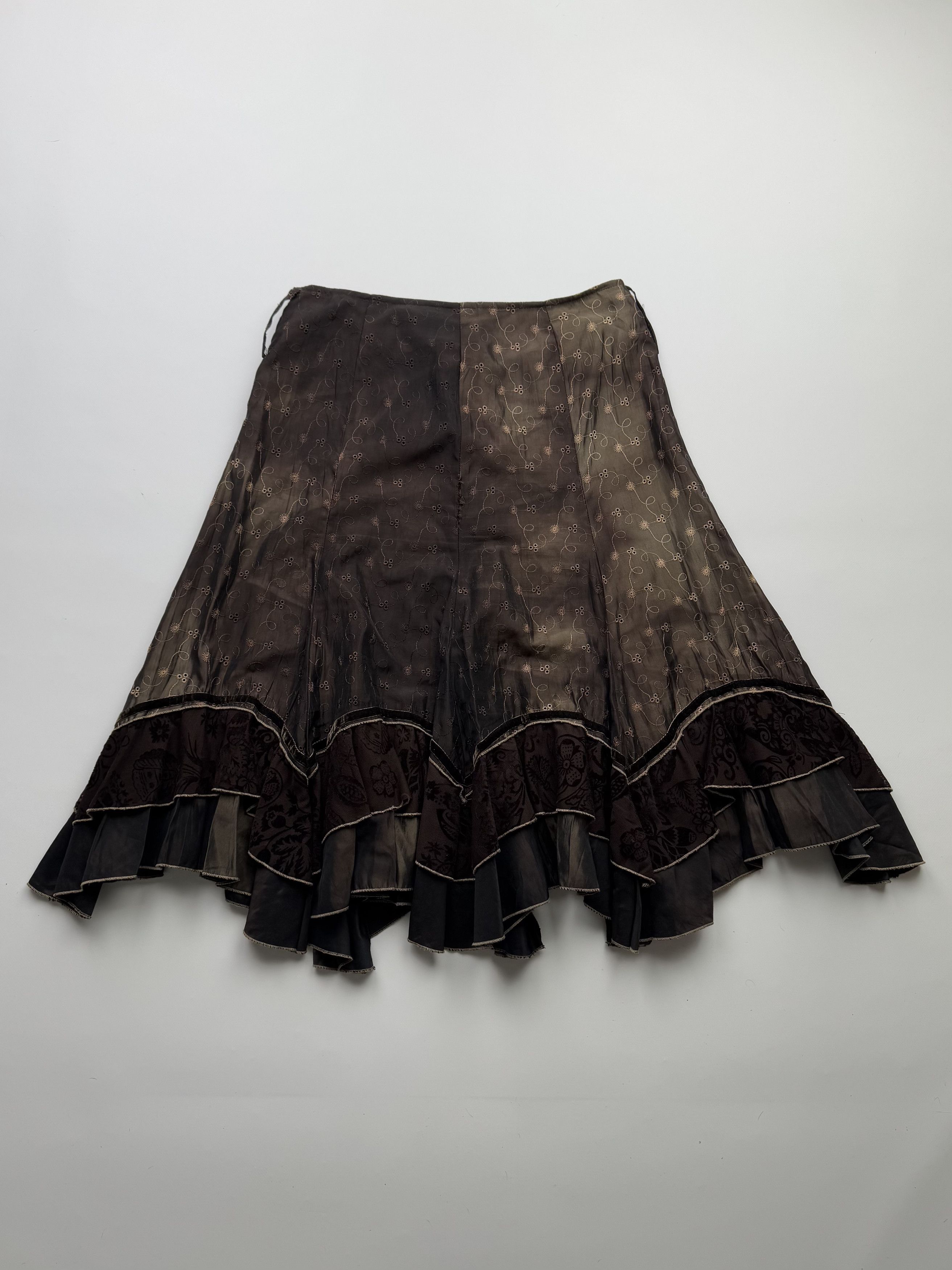 Japanese Brand Vintage Flare Skirt B245(V450)E2 Size 32" / US 10 / IT 46 - 5 Thumbnail