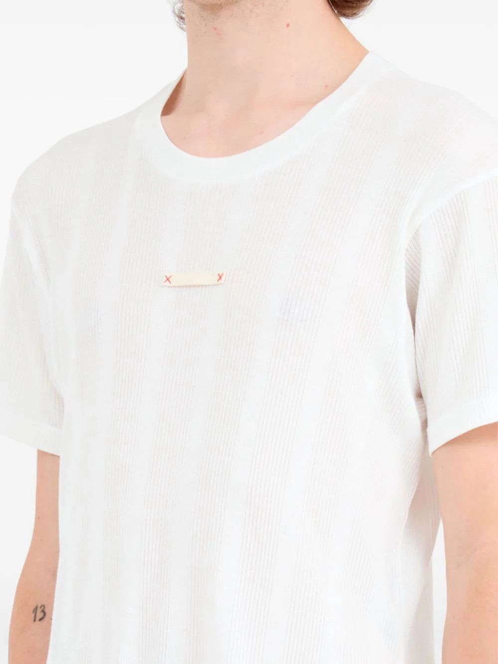 o1w1db10126 Name Tag T-Shirt in White