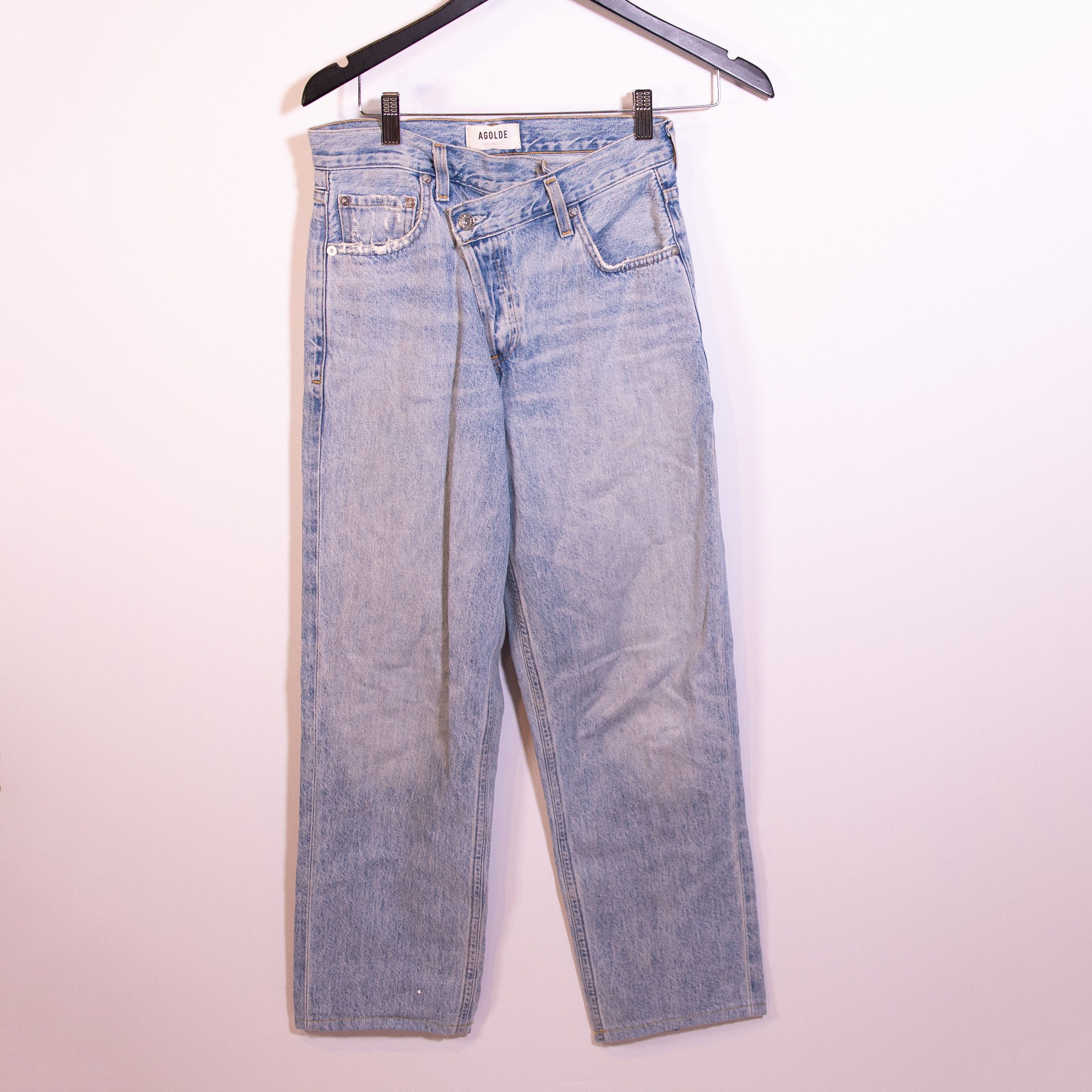 Agolde Agolde Criss Cross Upsized Jean High Rise Cross Size 23" - 1 Thumbnail