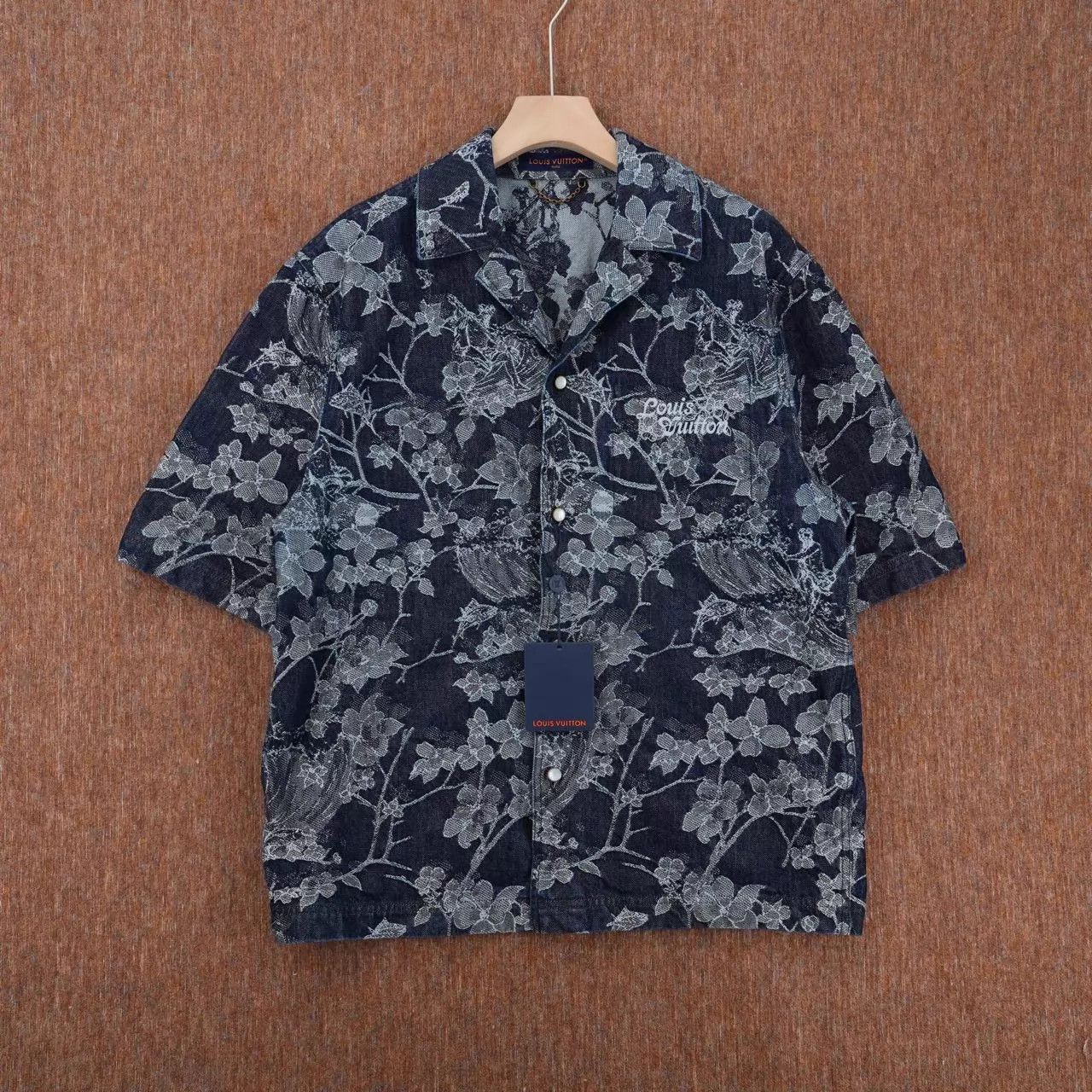 Louis Vuitton LV 24FW Black Plant Print All Over SS Shirt XL NWT Size US XL / EU 56 / 4 - 1 Thumbnail
