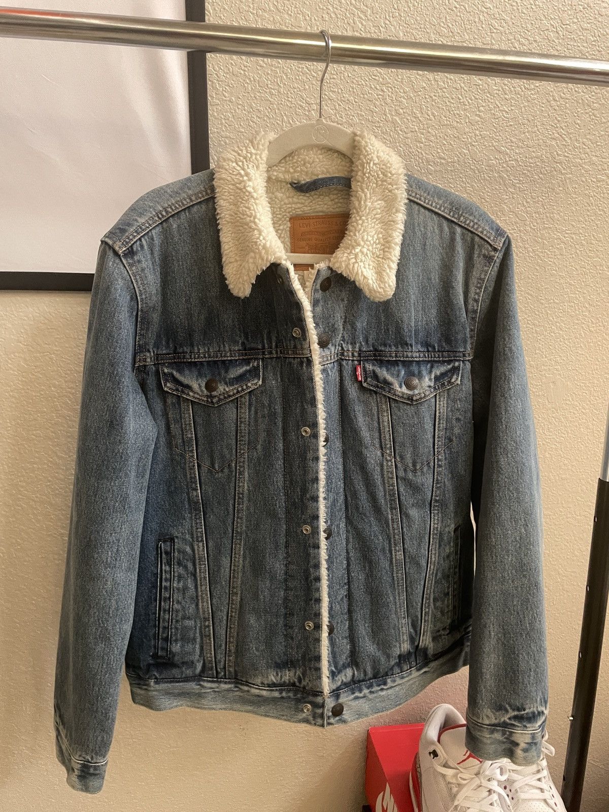 Levi's Levi’s Sherpa Lined Denim Jacket Size US M / EU 48-50 / 2 - 1 Thumbnail