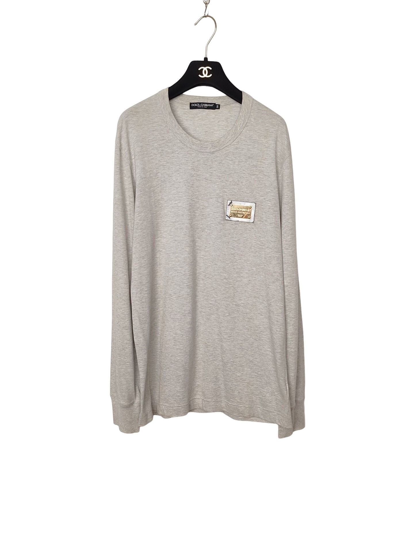 Dolce & Gabbana Dolce & Gabbana Metal Logo Long Sleeve T-Shirt M Size US M / EU 48-50 / 2 - 1 Thumbnail