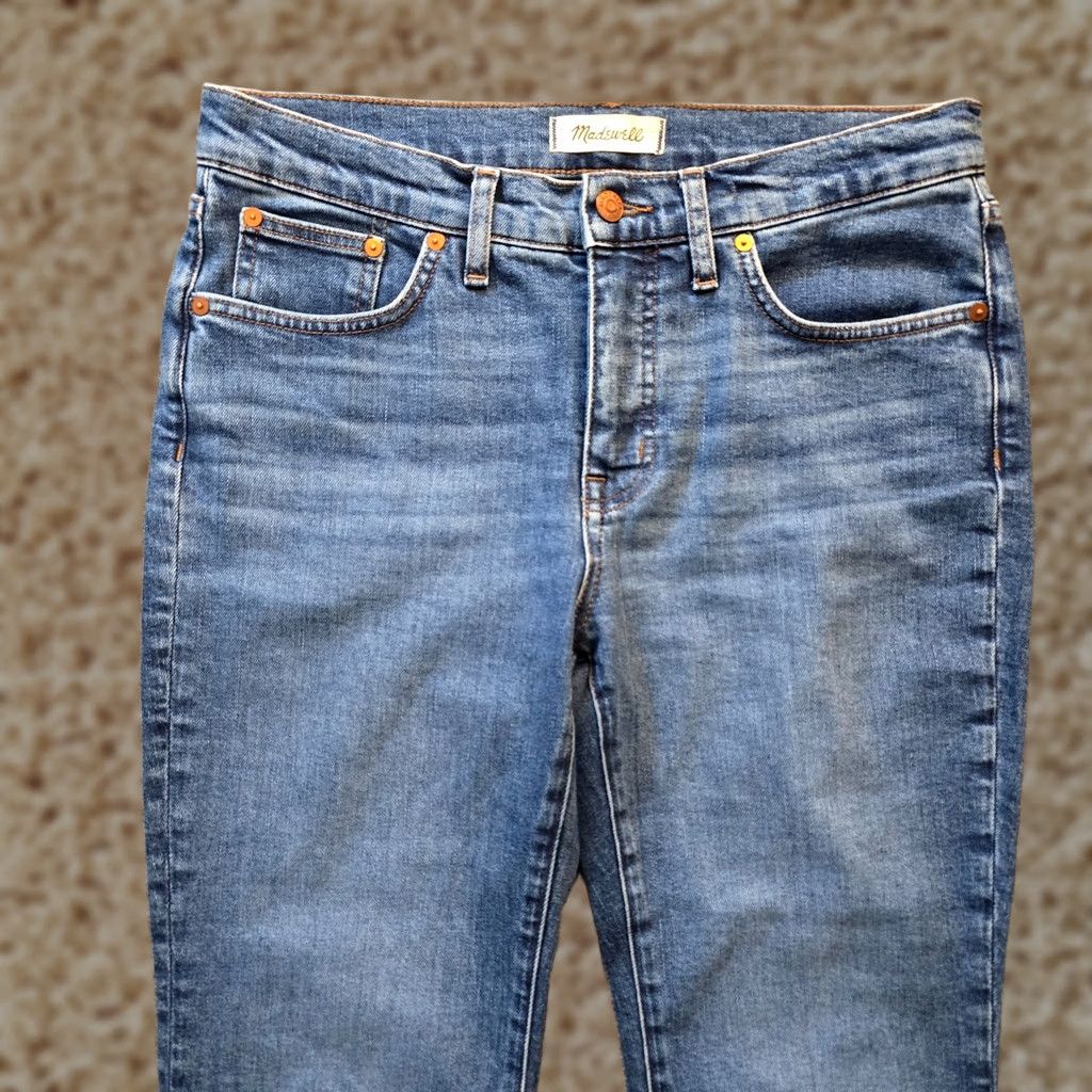 Madewell Madewell Jeans Womens Size 29 Petite Blue Mid Rise Kick Out Crop Capsule Casual Denim Size 24" / US 00 / IT 34 - 1 Thumbnail