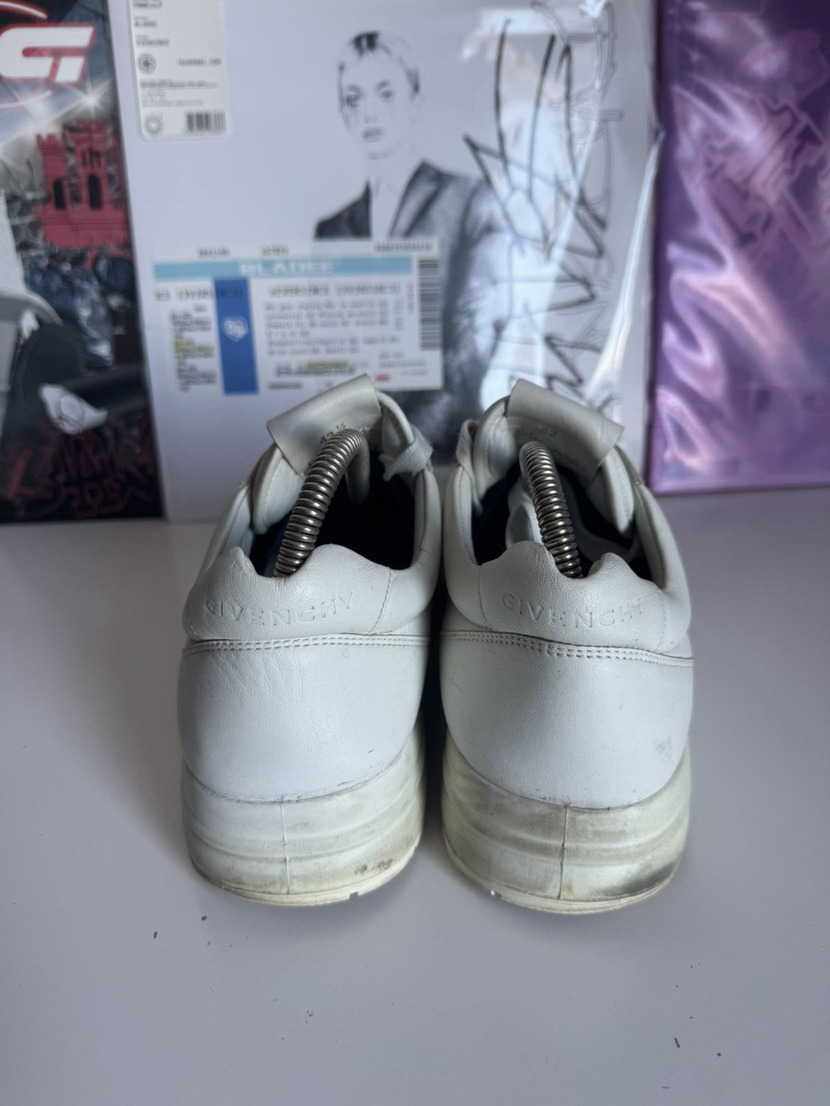 Givenchy Givenchy White 4G Logo Low Sneakers Luxury Designer Size US 9 / EU 42 - 9 Thumbnail