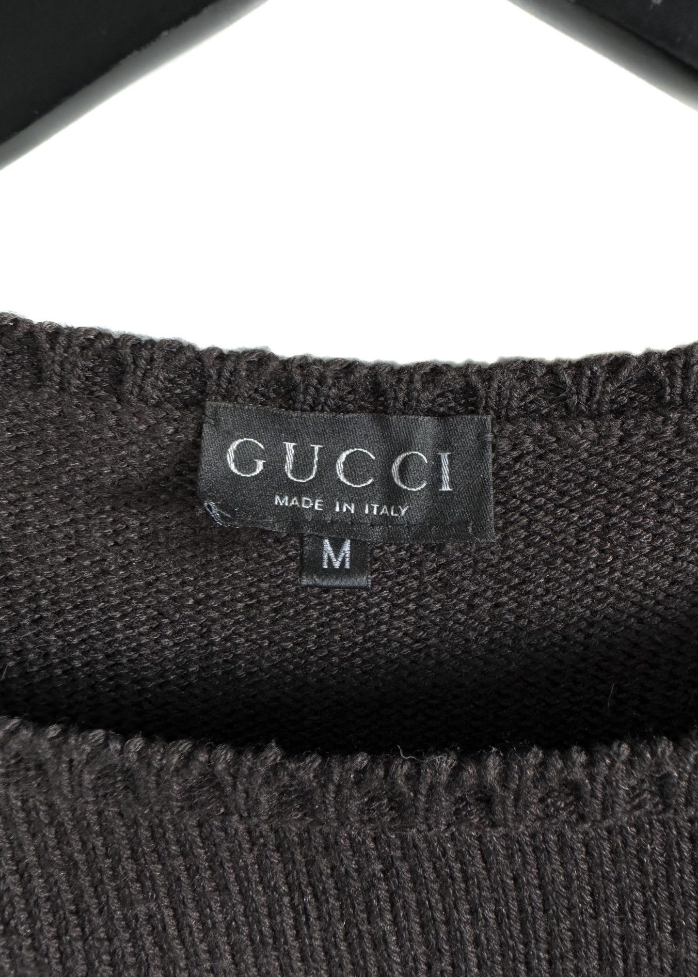 Gucci Gucci Tom Ford FW97 Brown Boat Neck Metal Accent Sweater Size M / US 6-8 / IT 42-44 - 6 Thumbnail