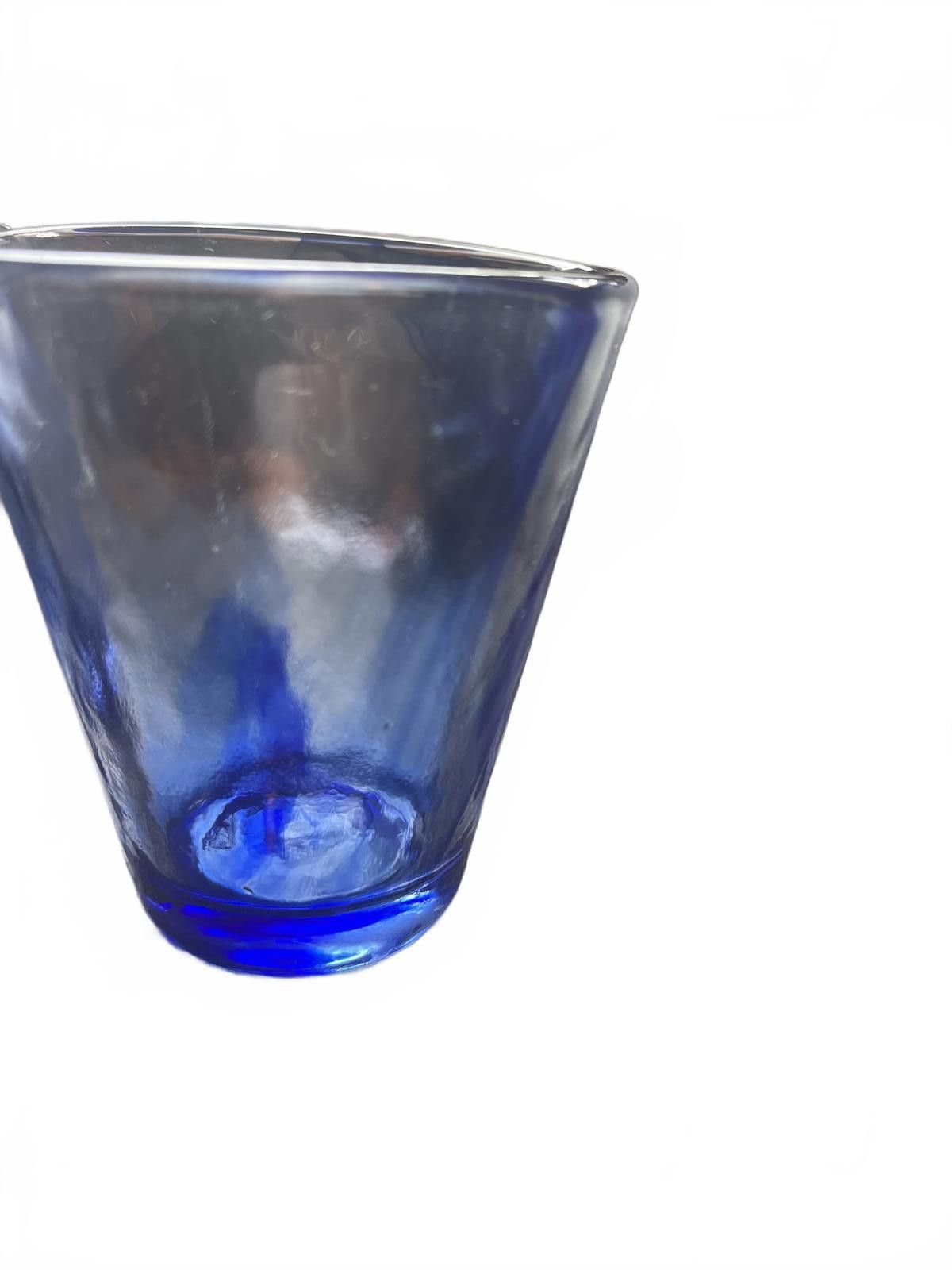 Designer Vintage cobalt, blue hand blown glasses swirl pattern Size ONE SIZE - 4 Thumbnail