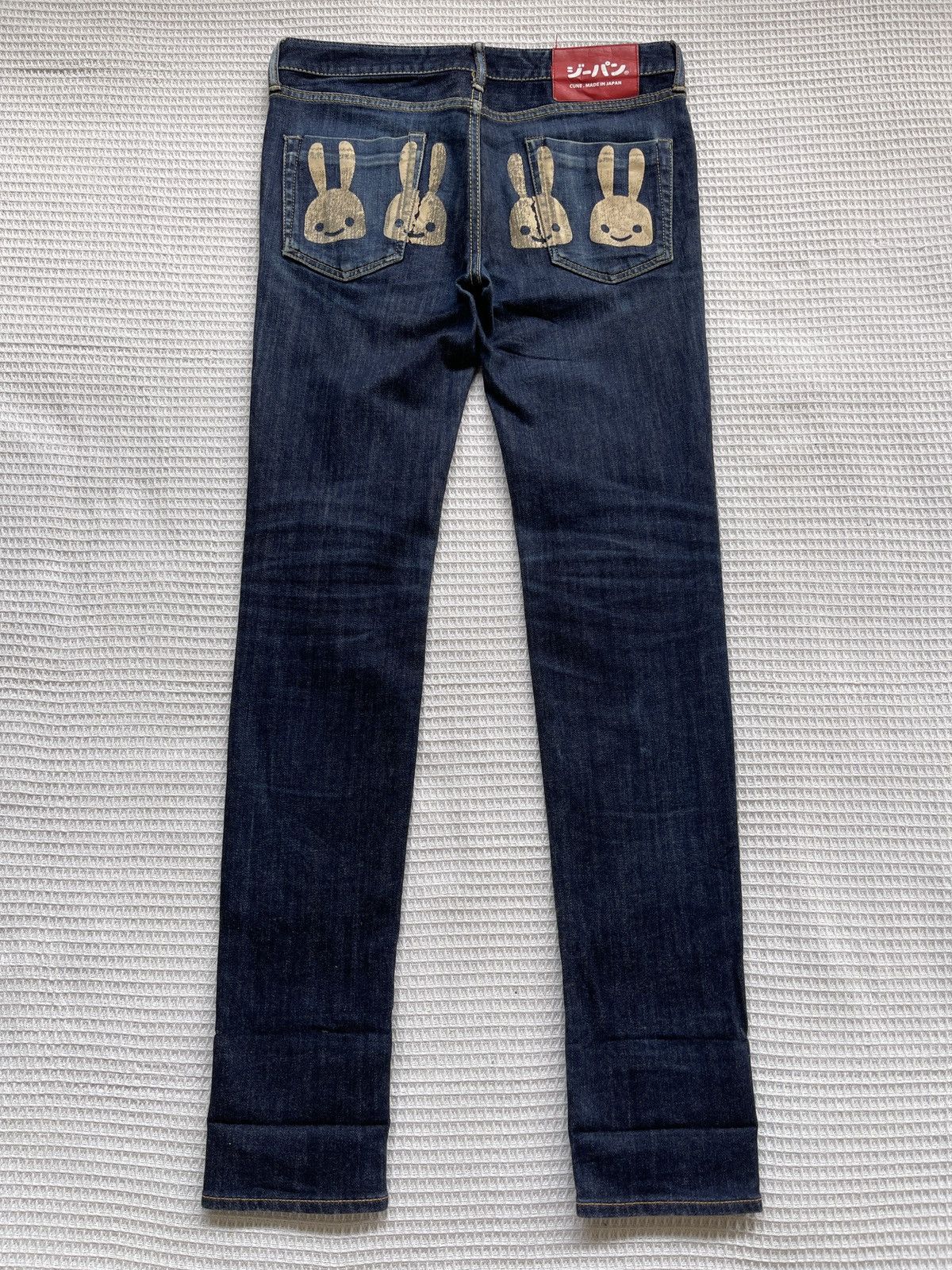 Japanese Brand Rare🔥Japan Brand CUNE Rabbit Logo Skinny Jeans Size US 31 - 1 Thumbnail