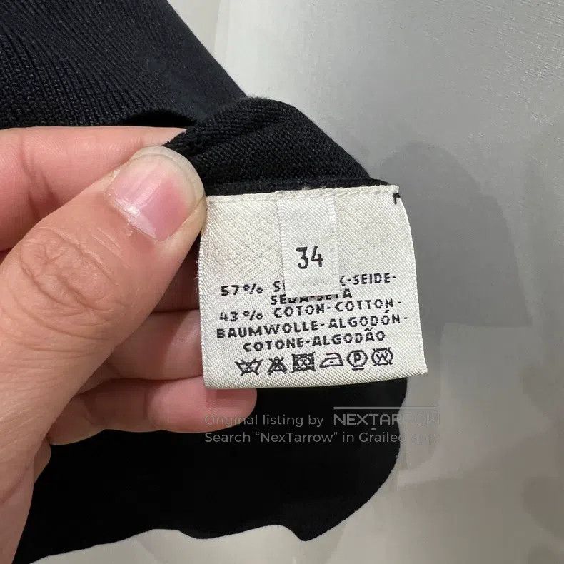 Hermes Hermes Solid Full Print Dark Pattern Knit Short Sleeve Size XXS / US 00 / IT 34 - 4 Thumbnail