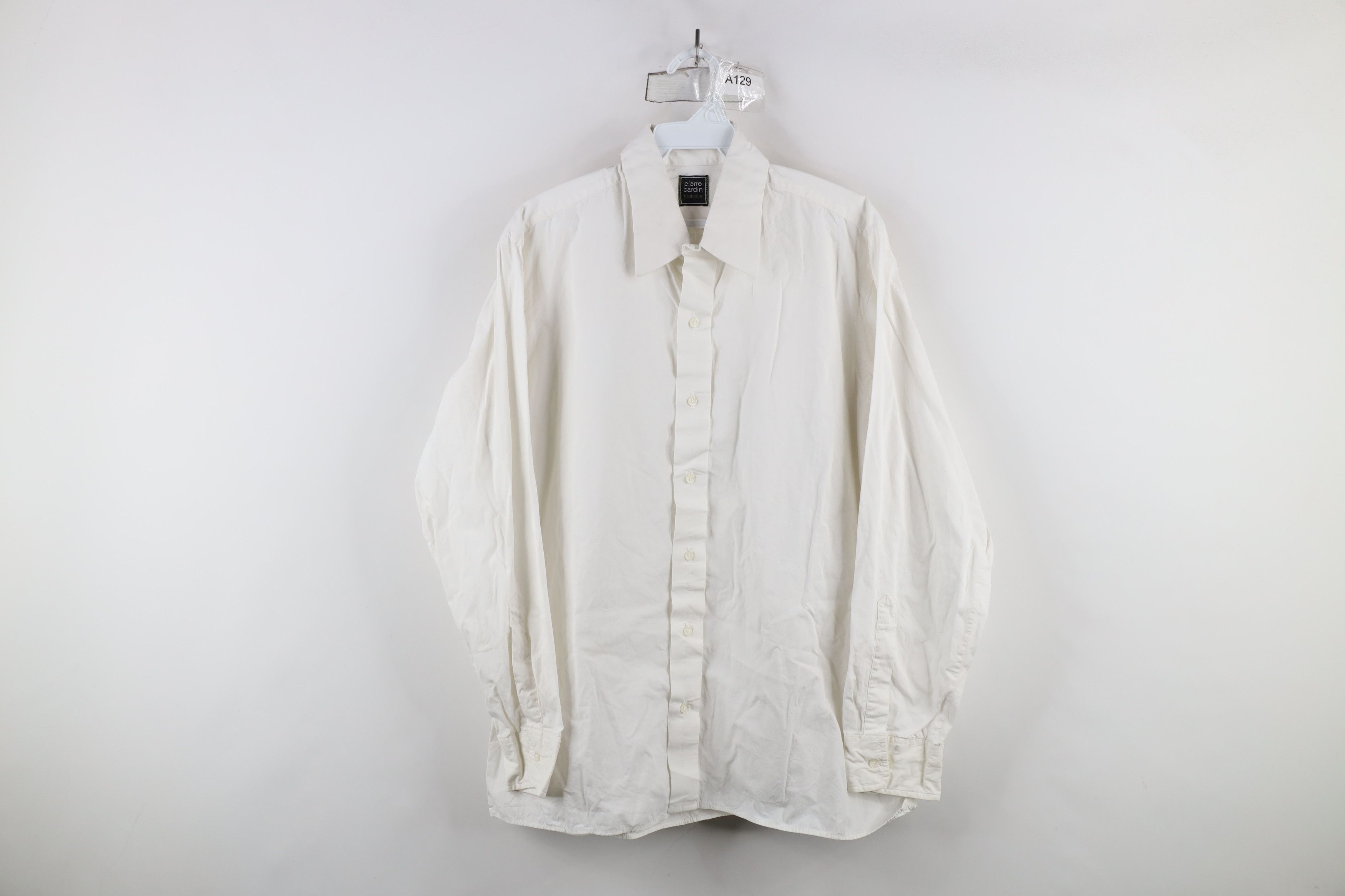 Pierre Cardin × Vintage Vintage 70s Pierre Cardin Boutique Button Shirt White USA Size US M / EU 48-50 / 2 - 1 Thumbnail