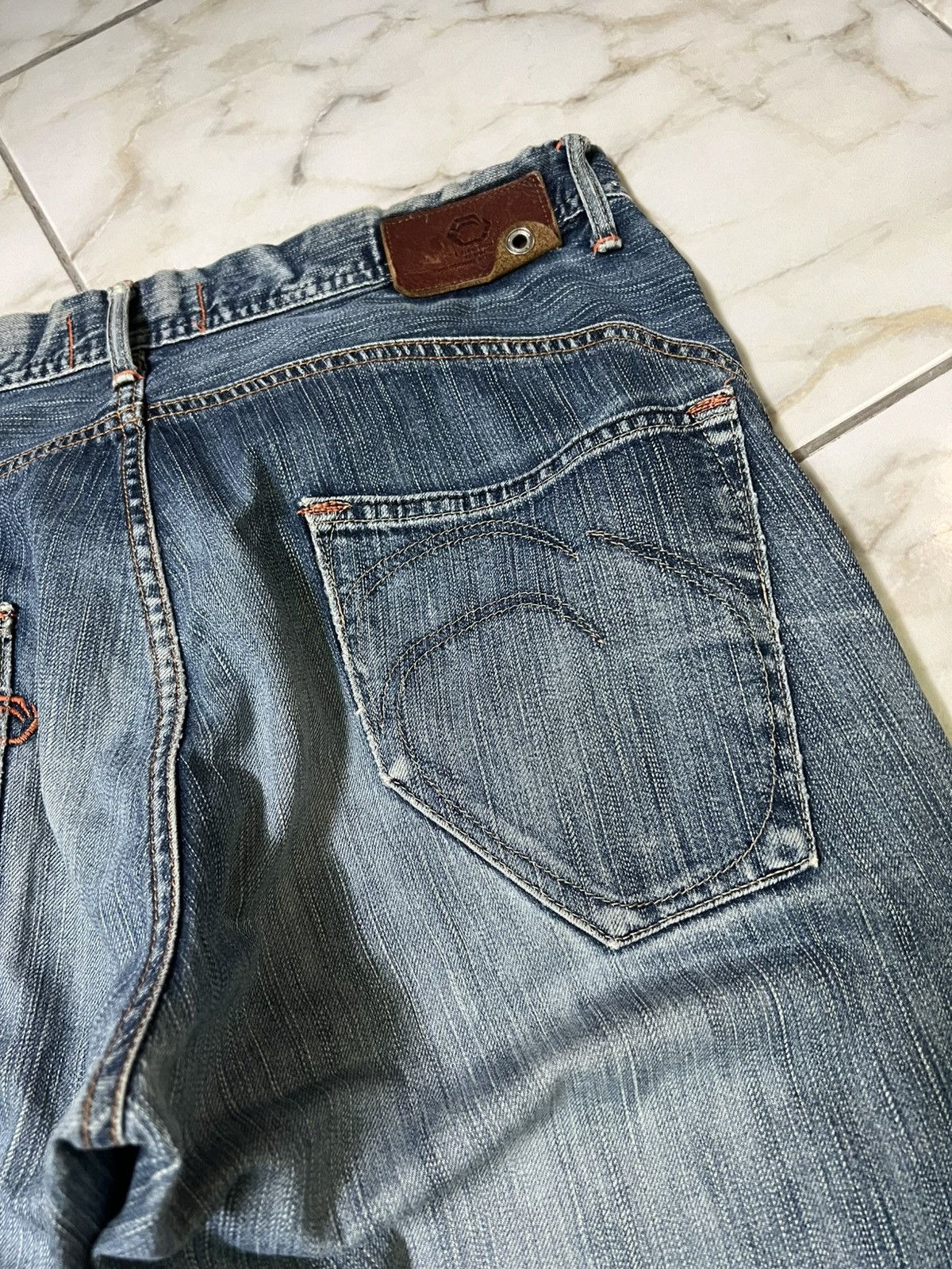 14th Addiction × Edwin × If Six Was Nine 💥Baggy💥Vintage Edwin E-Function Washed Distress Jean Size US 34 / EU 50 - 17 Thumbnail