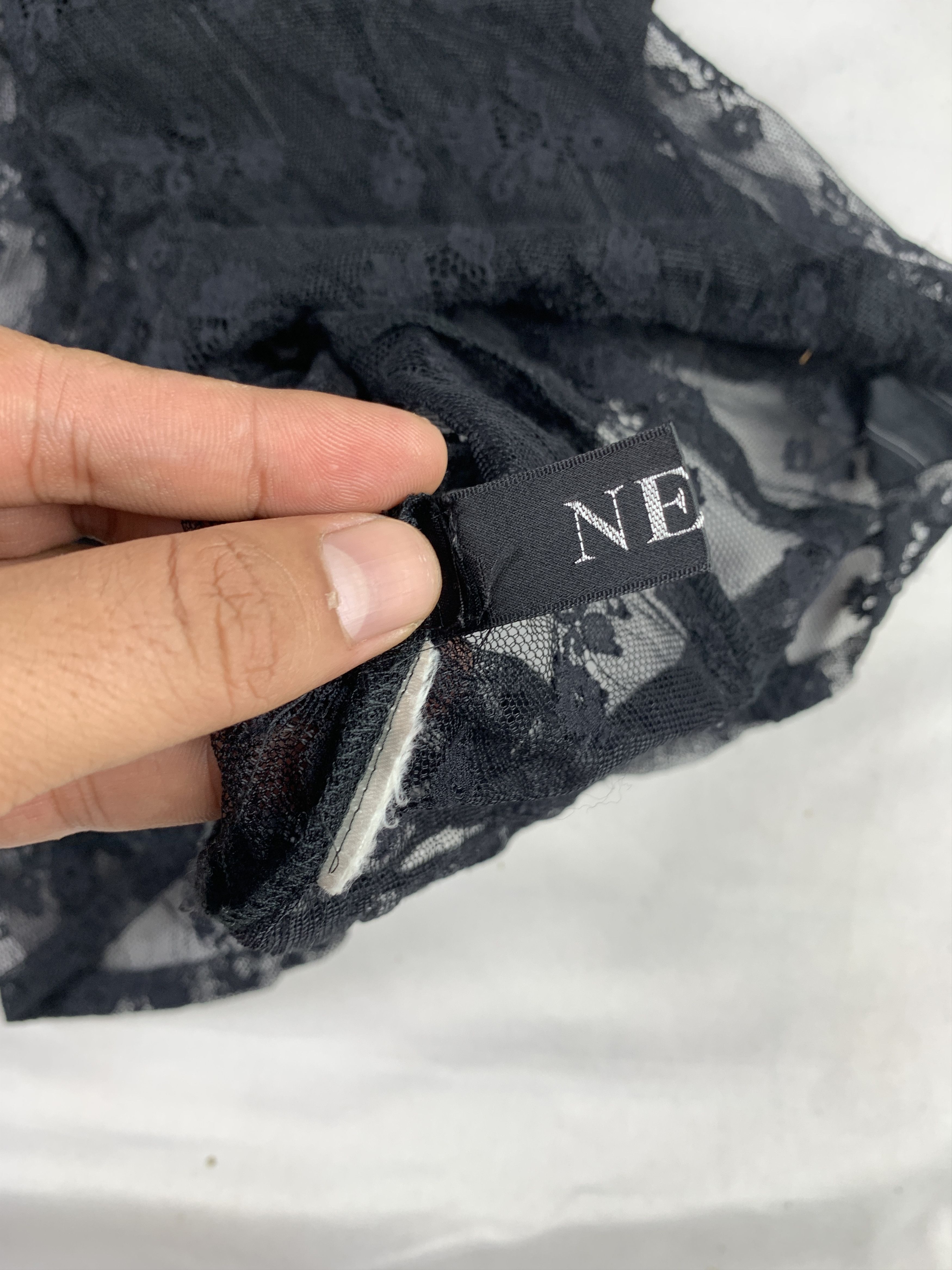 Japanese Brand 2000s NERO Japan Floral Mesh Blous (M) Size M / US 6-8 / IT 42-44 - 7 Thumbnail